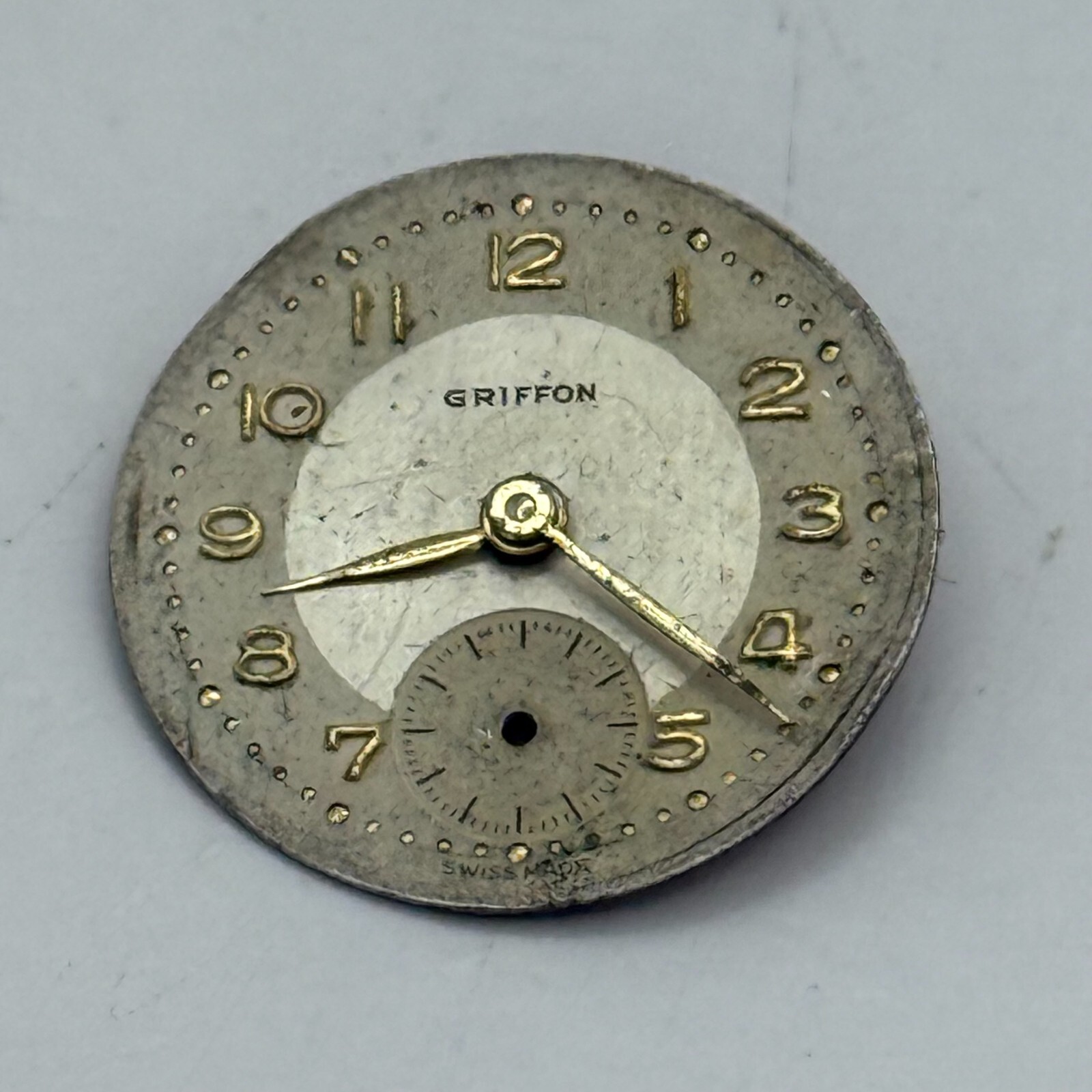 Unitas UT 200-2C1 Watch Movement Manual Wind Swiss Vintage Parts Repair 19.3mm