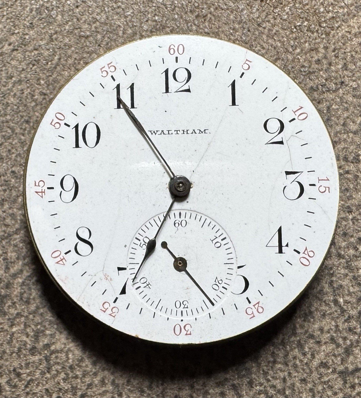 1903 WALTHAM 6S 15J SEASIDE PS BARTLETT WATCH MOVEMENT & DIAL