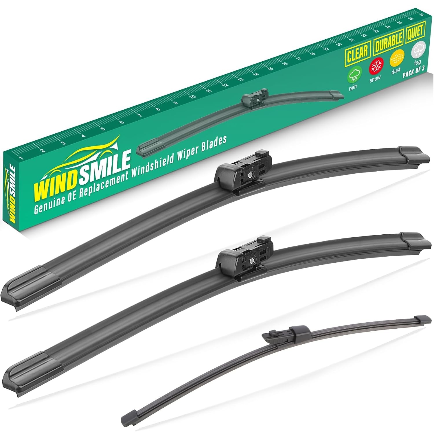 25″ 22″ 15″ Windshield Wiper Blades Replacement for VW Volkswagen Tiguan 2018 20