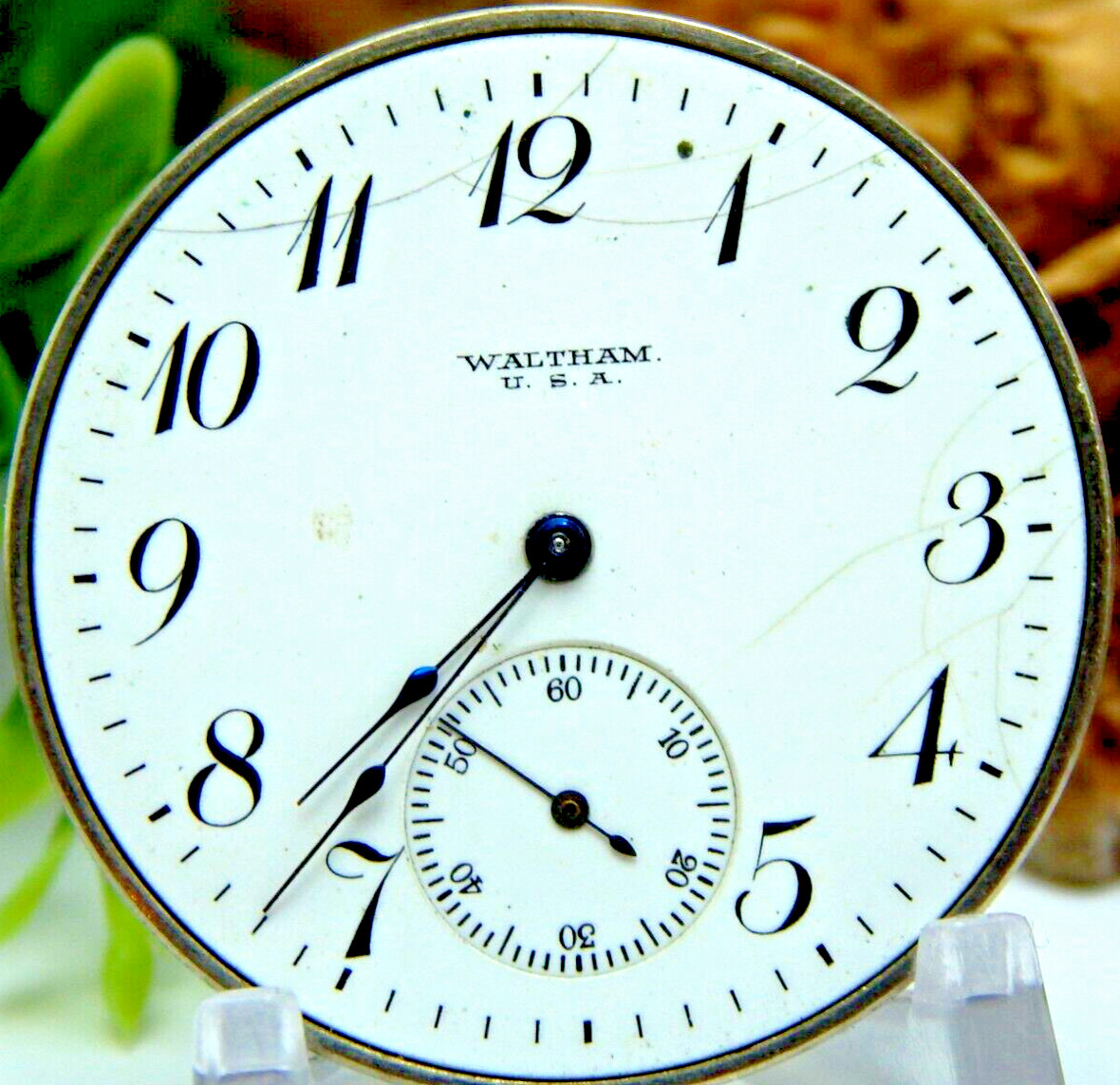 Antique Pocket watch movement Waltham Grade 210 M 1894 12S 7J OF circa 1917 WWI