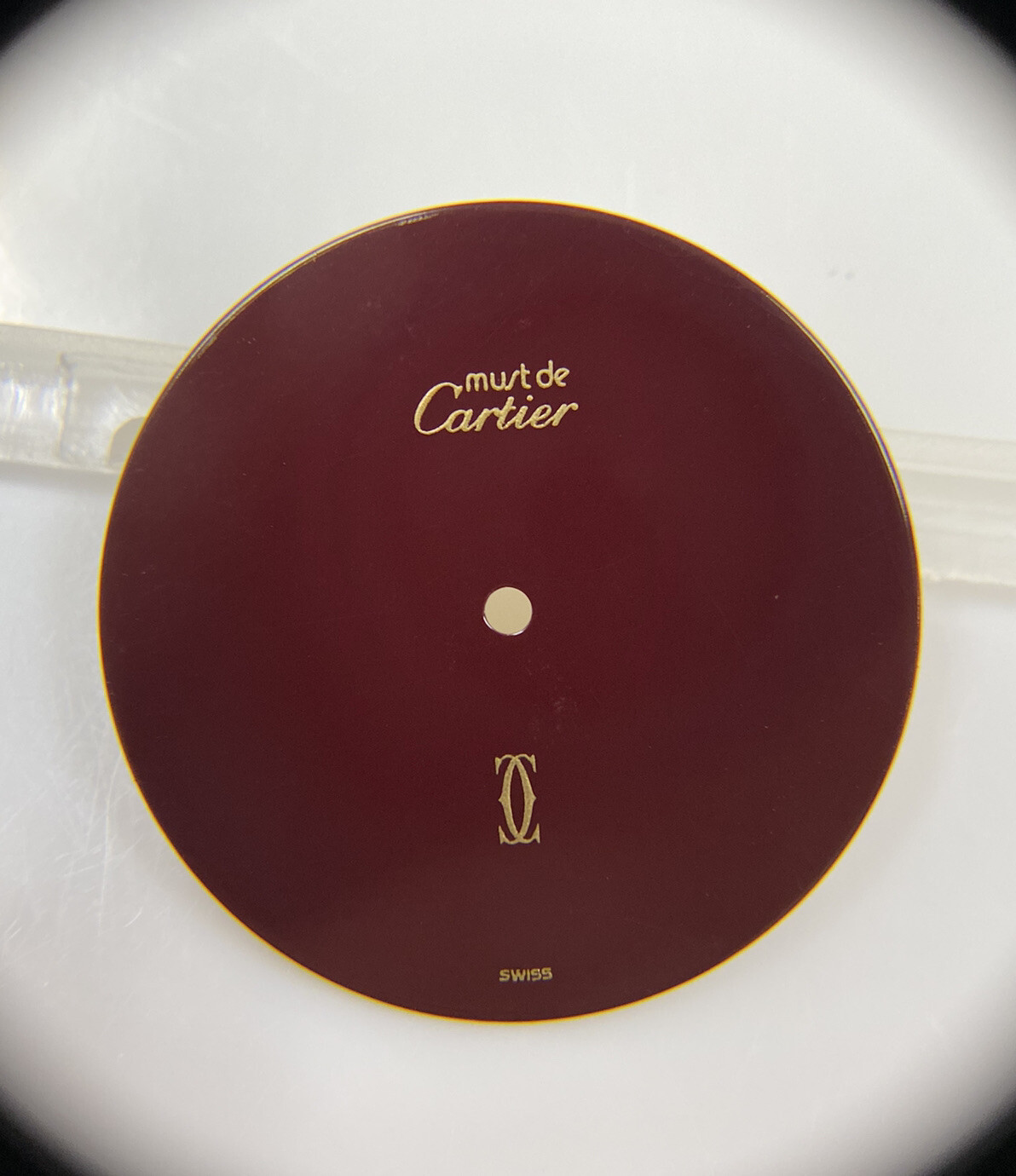 Original Cartier Must de Cartier Oxblood Red/Maroon 26mm Dial VC100295