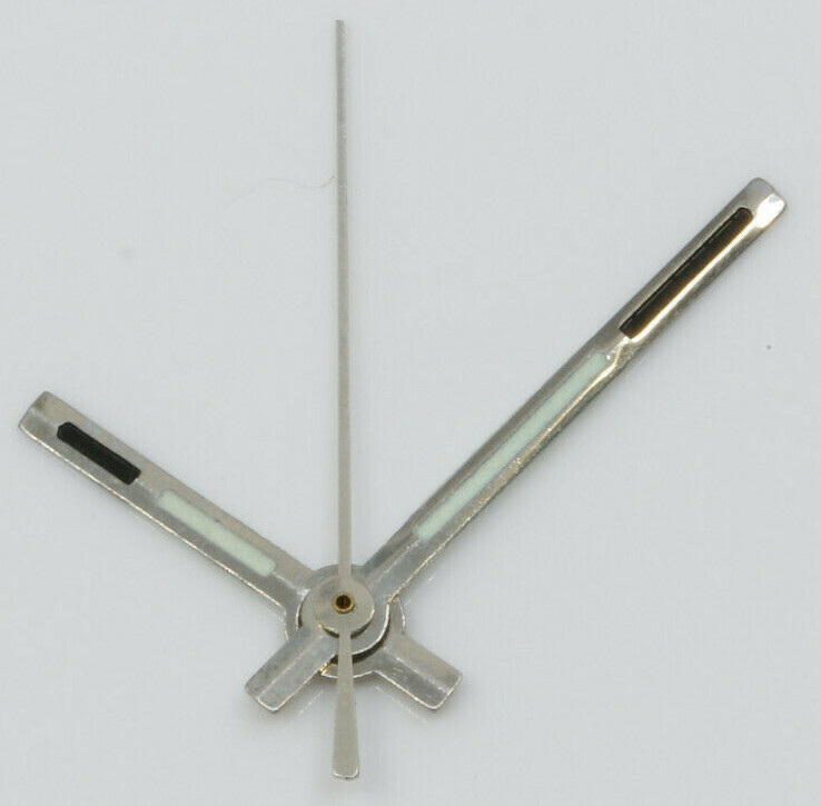 Watch Hands Set 150 90 21- 7,5/ 12/ 12mm NOS for ETA, PUW, TISSOT, UNITAS …