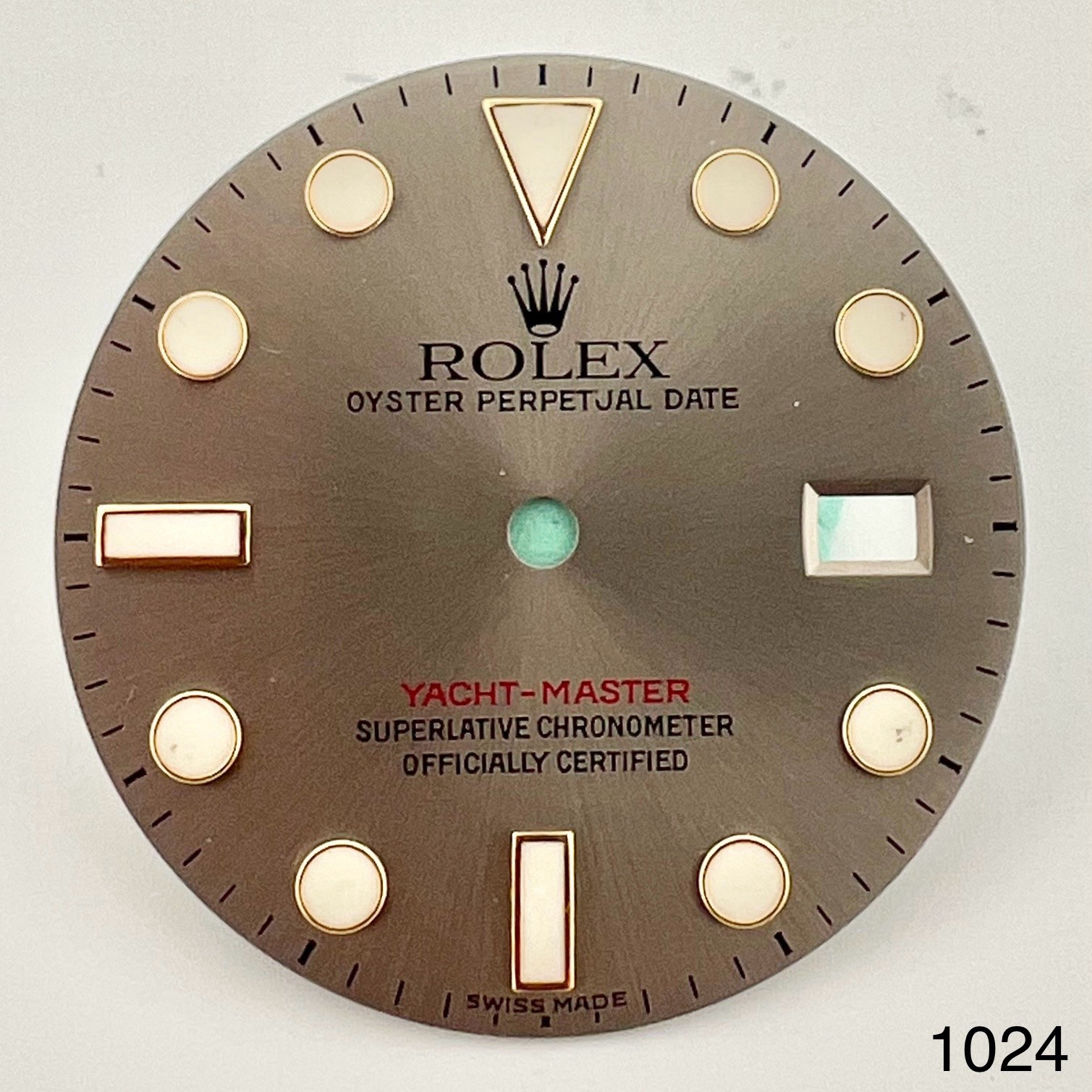 Rolex FACTORY Original Slate Gray Dial for 40mm Yacht Master Gold 16623 16628