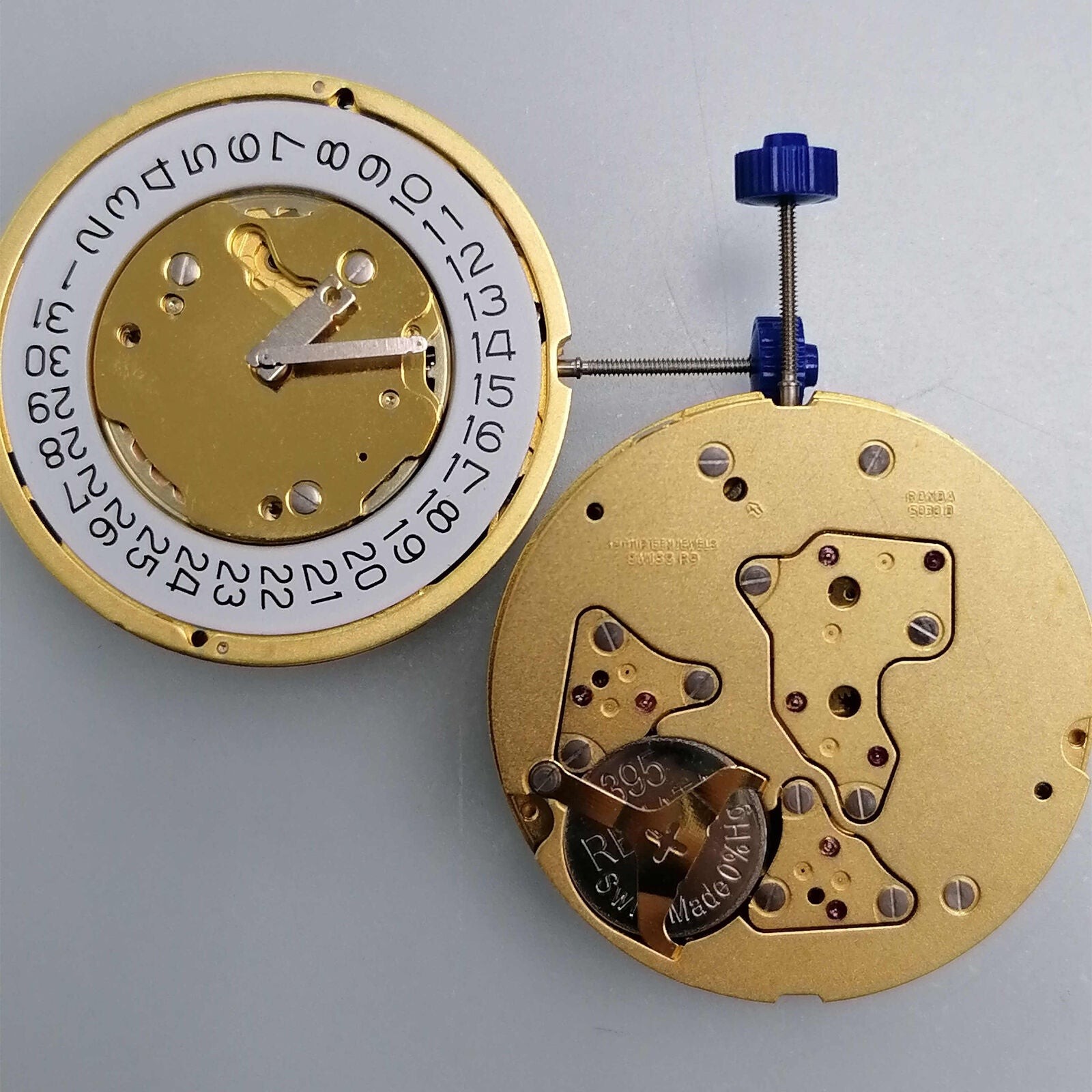 Ronda 5030D Swiss Made Quartz Movement Date Four Watch Position