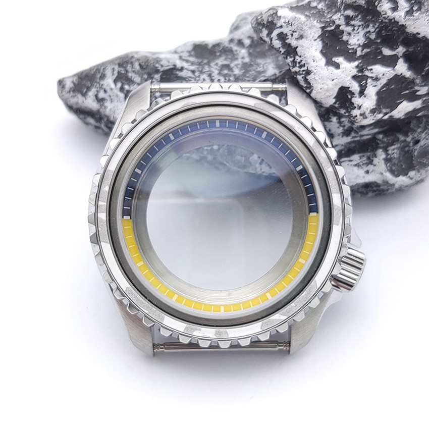 Replacement Steel 42mm Watch Case Sapphire Glass For NH35/36/4R/7S Movement