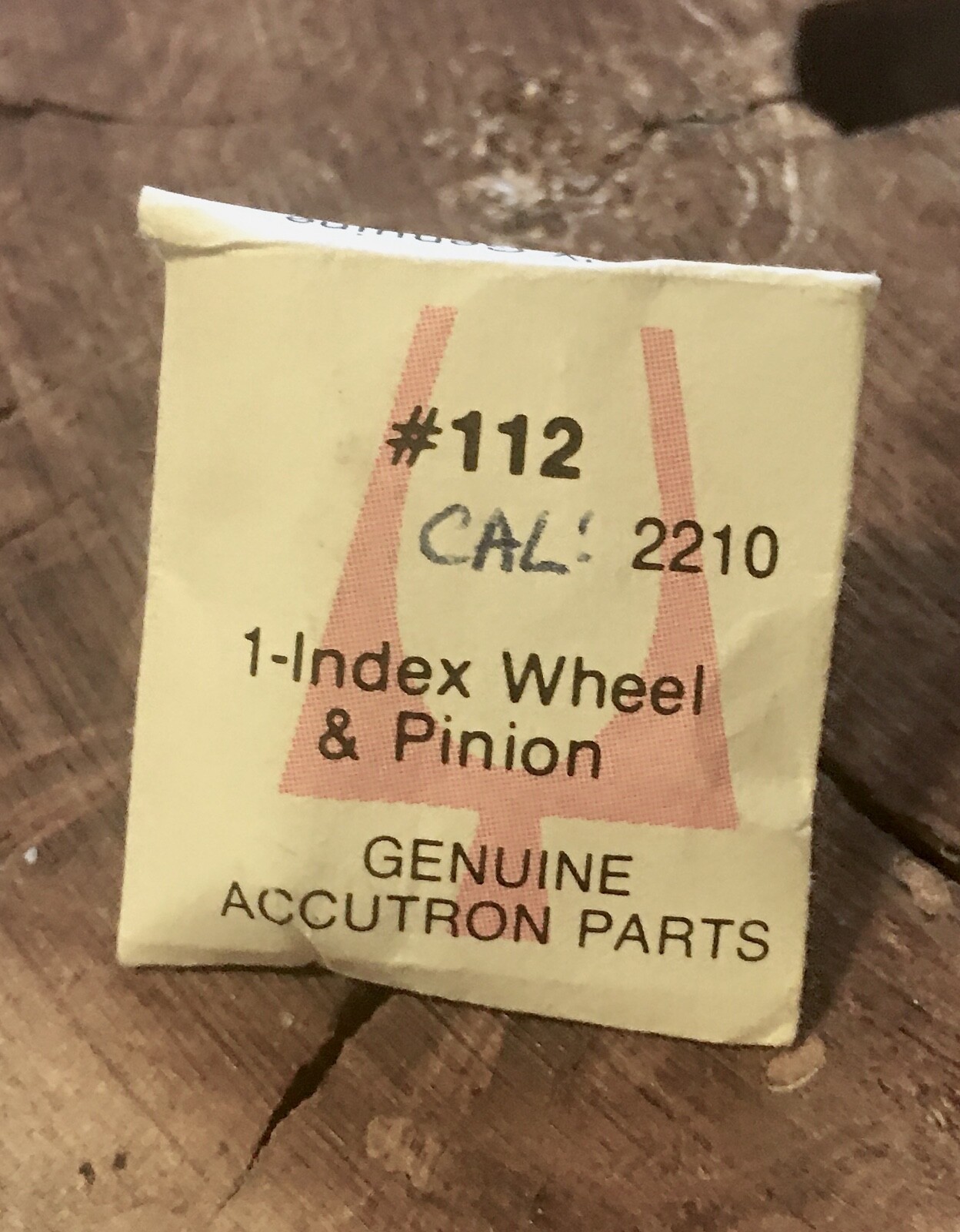 Vintage Bulova Accutron 2210 watch NOS Index Wheel & Pinion part #112 sealed