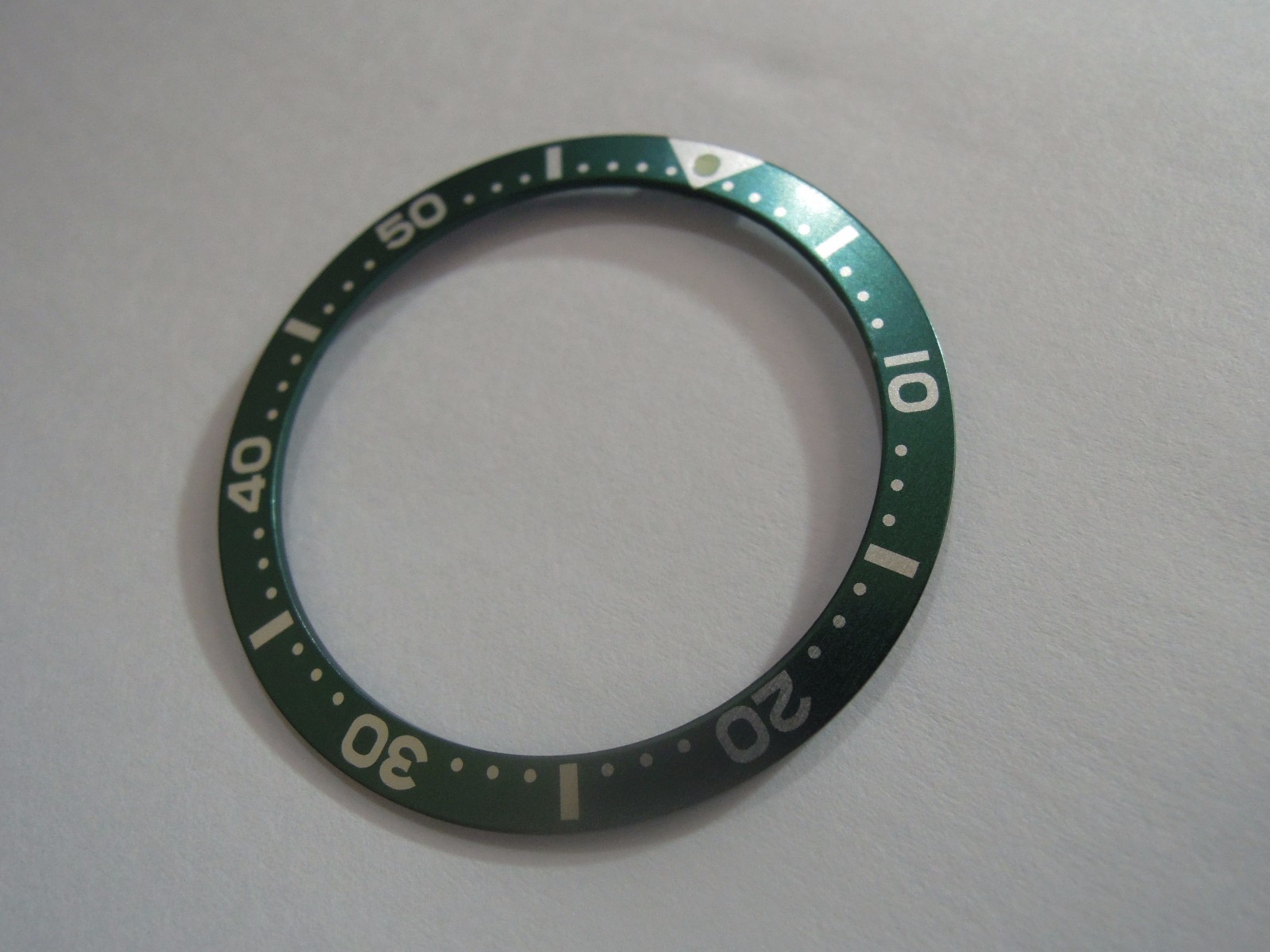 NEW GREEN FLAT BEZEL INSERT 38MM LARGE DIVERS SKX007/7002-7001/6309-7040 WATCH