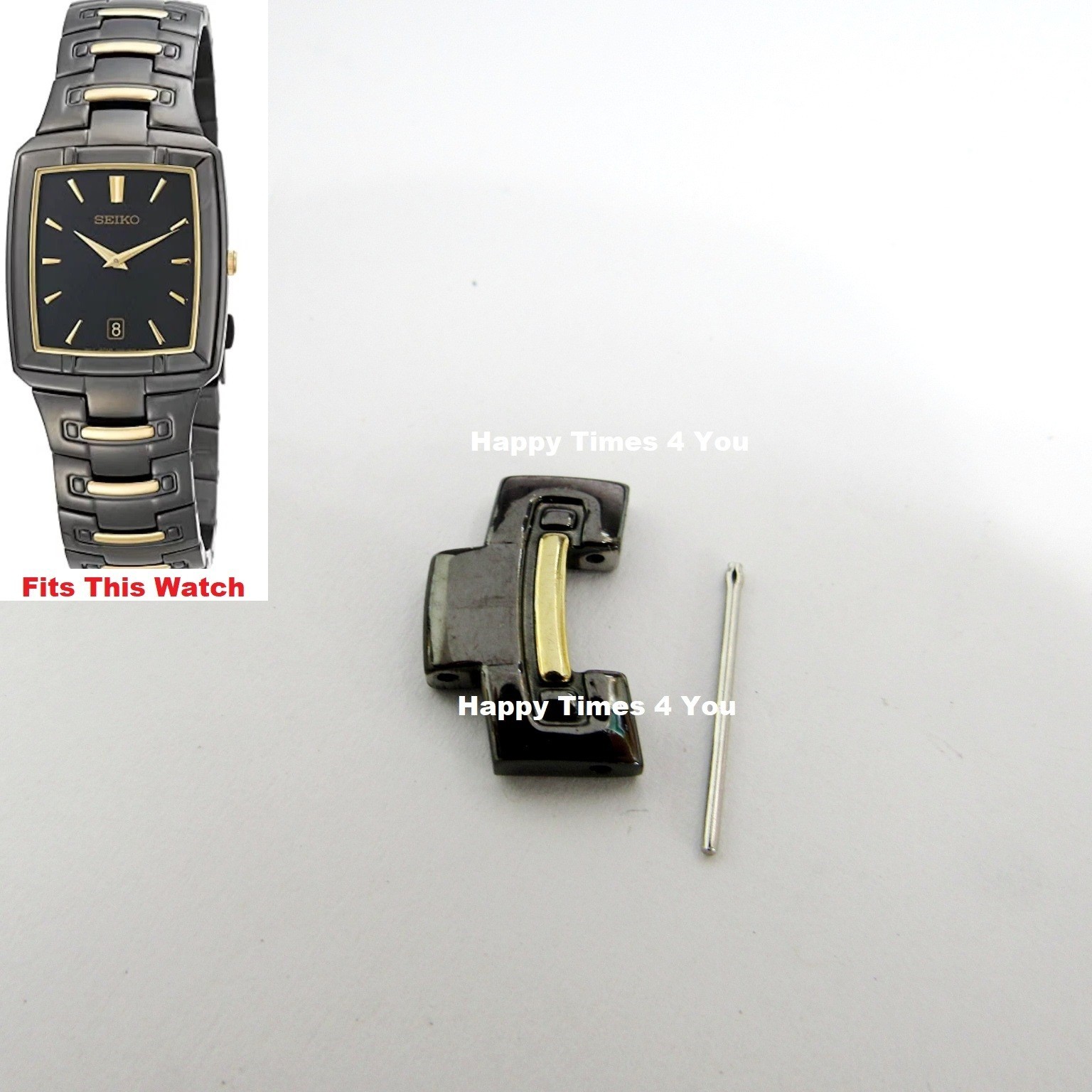 19mm Black and Gold Seiko SKP231 Watch Sizing Link