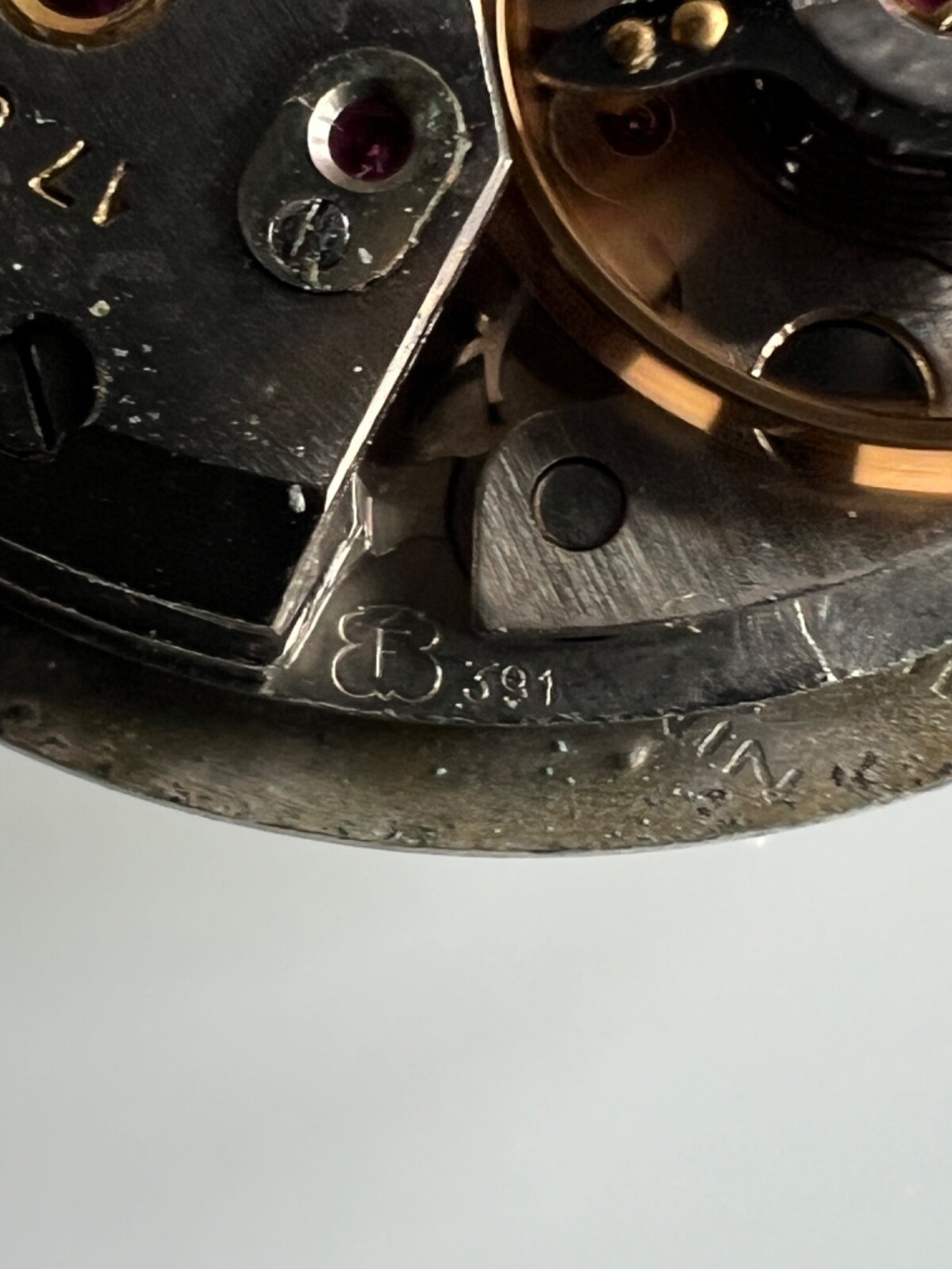 GARRARD cal. 391 Mechanical Hand Wind 17 Jewels Watch Movement Working