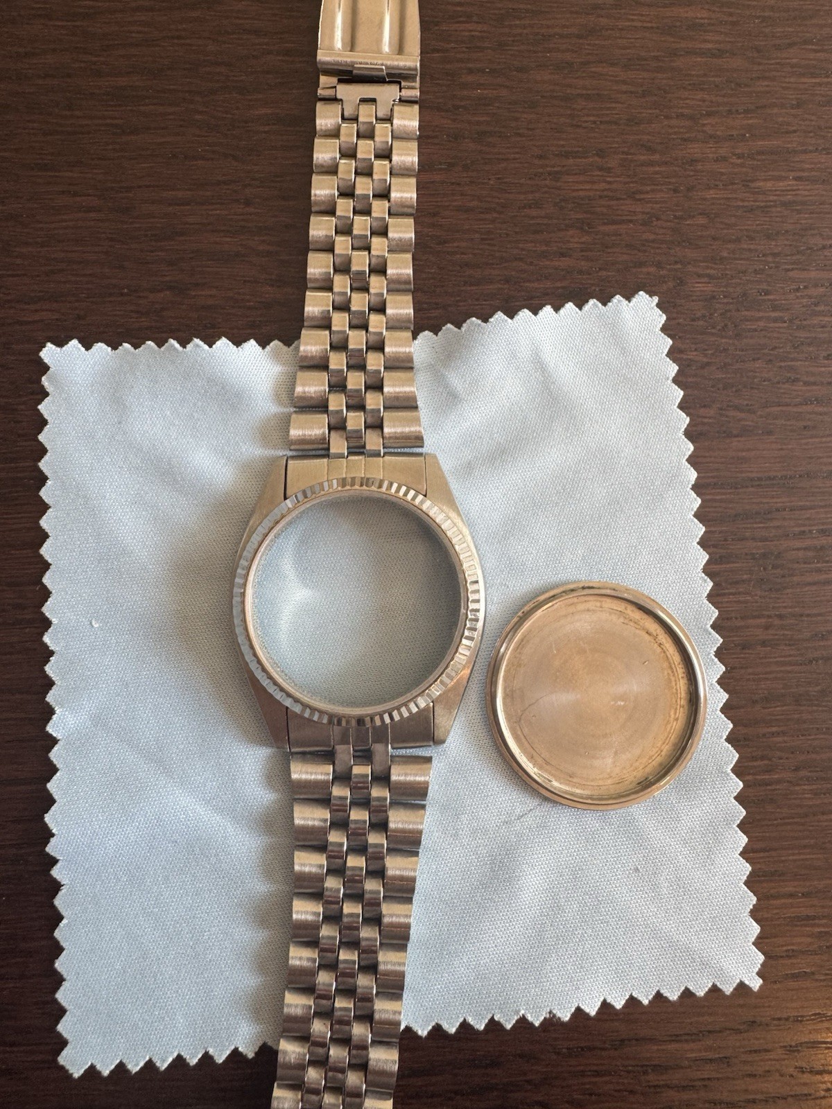 Seiko 7009-5000 Stainless Steel Silver Watch Case & Bracelet with Case Back