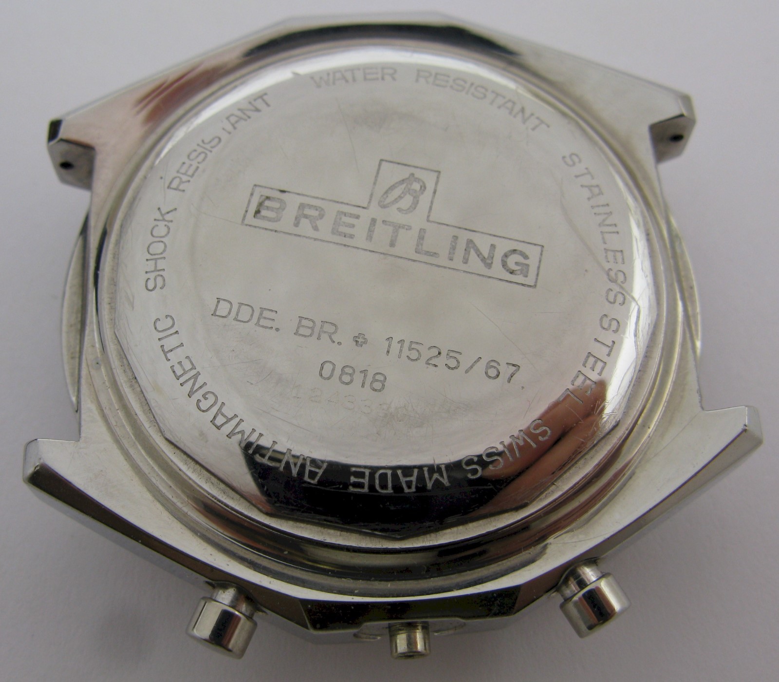 Breitling Chronomat watch case incomplete 0818 … for parts or project …