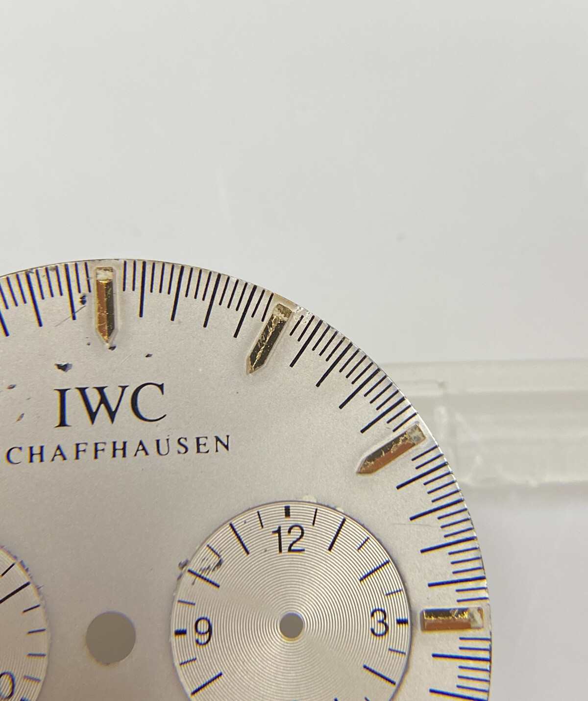 Original IWC Schaffhausen GST Chronograph 3727-03 Silver/Gold 27mm Dial