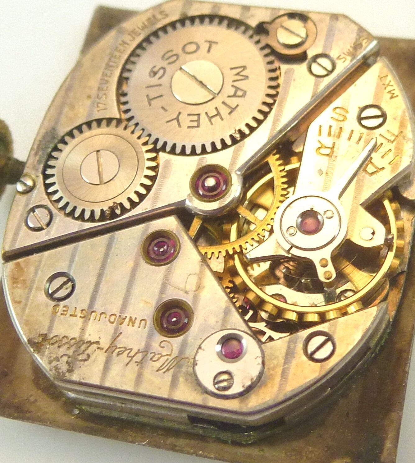 Mathey – Tissot Mechanical – Complete Running Movement – Repair / Parts