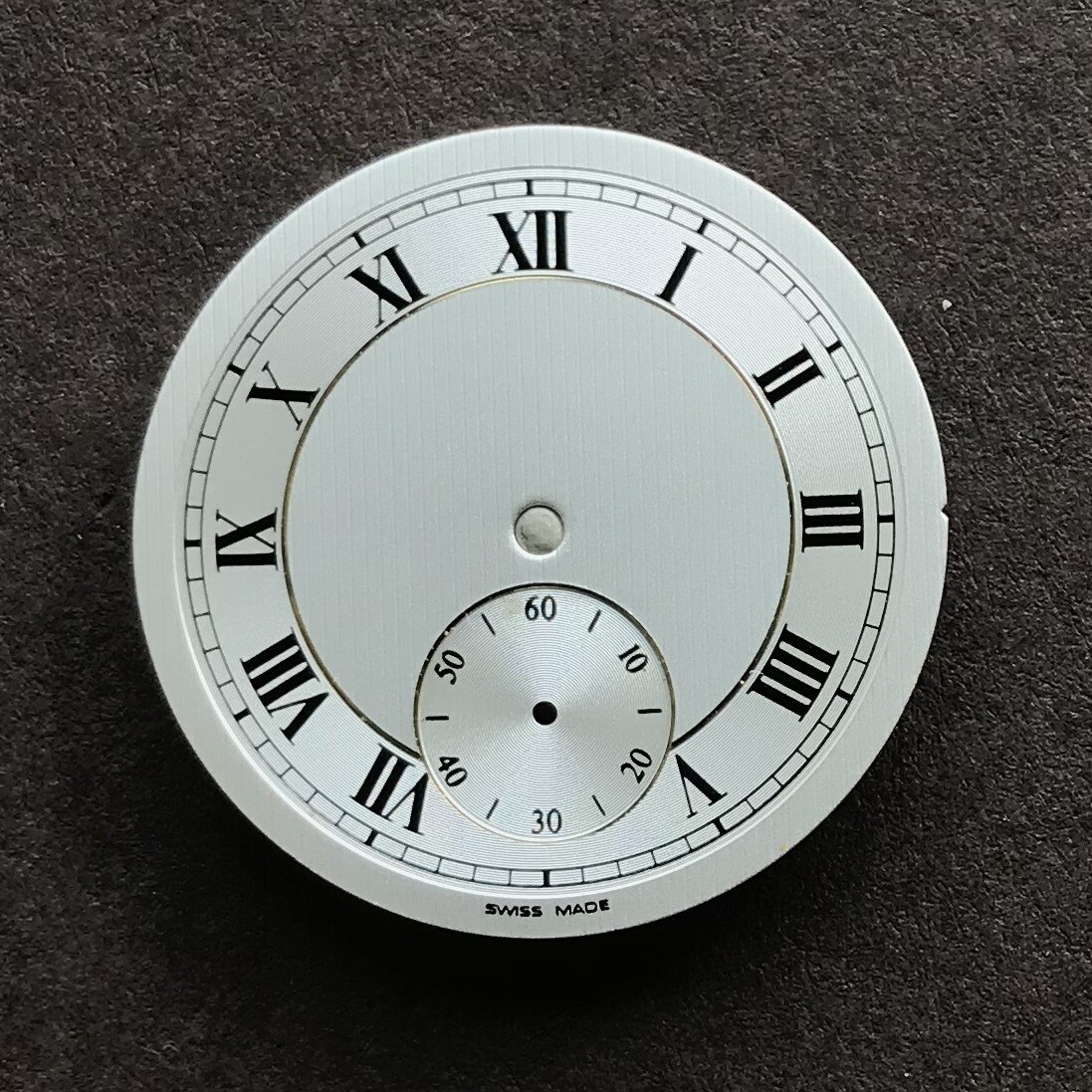 DIAL FOR ETA PESEUX 7001 27.5mm CLASSIC SILVER GOLDEN, SWISS MADE