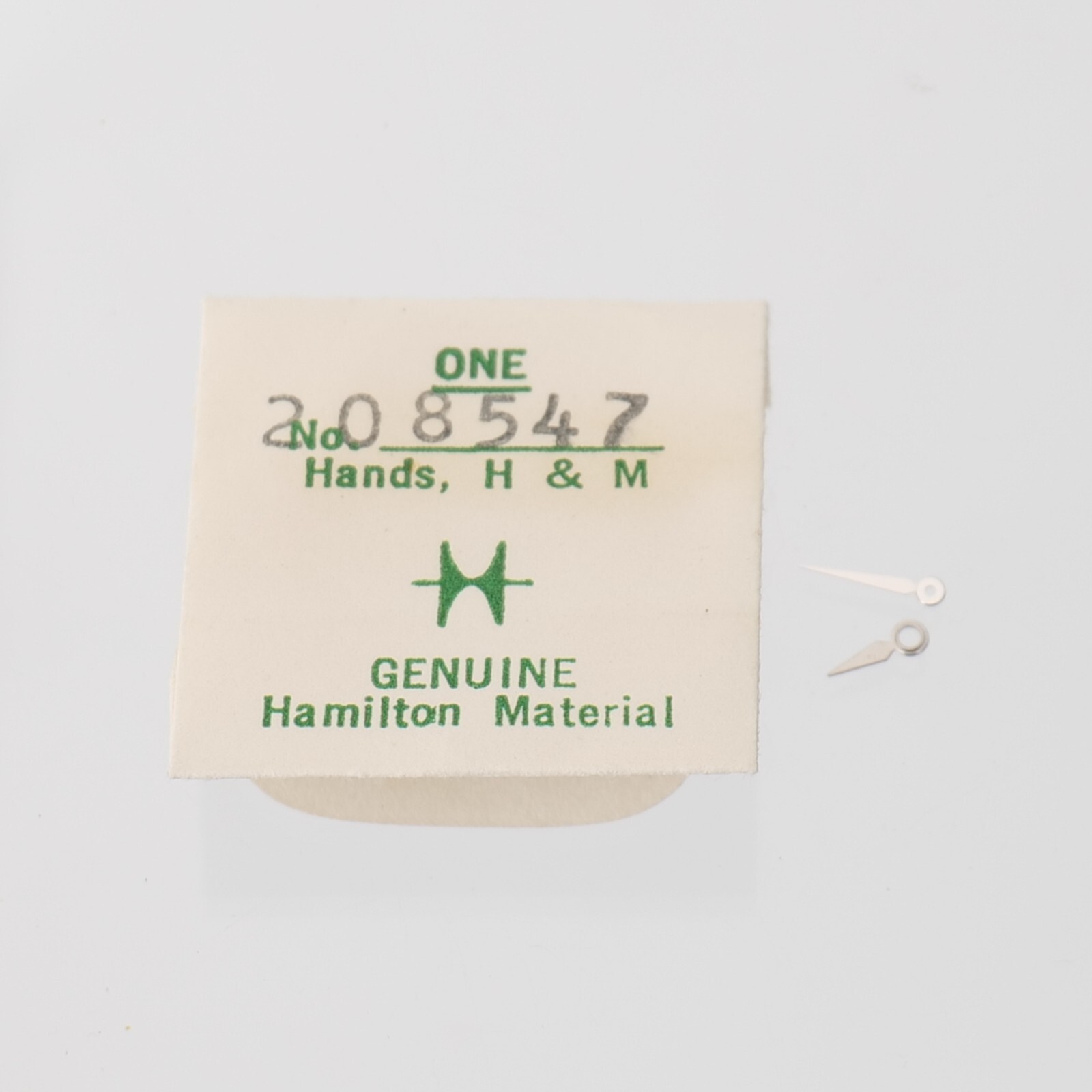Hamilton Watch Hands No. 208547 Original Pair Hour Minute Watchmaker Parts (H22)