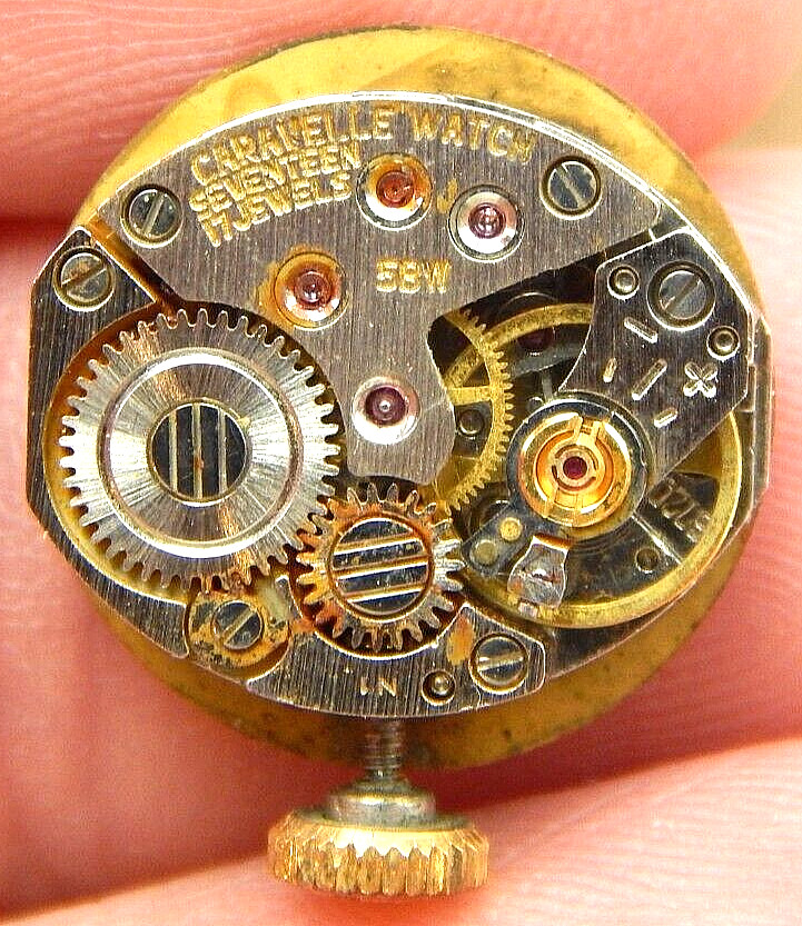 Vintage Caravelle by Bulova 1971 5BW 17 jewel ladies wrist watch movement