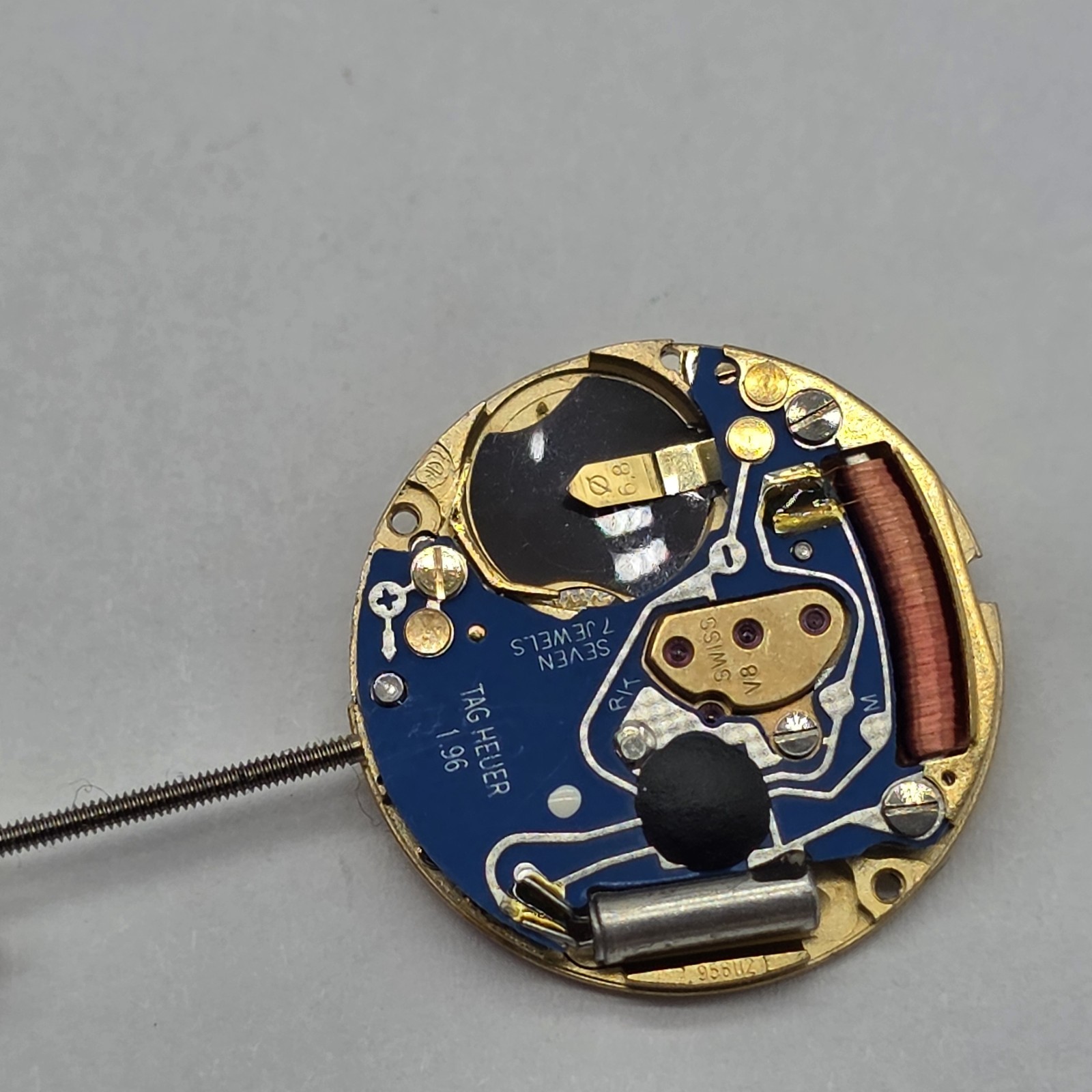 10 Tag Heuer Watch Movements Swiss V8 7 Jewels 17mm Parts Or Repair #S33
