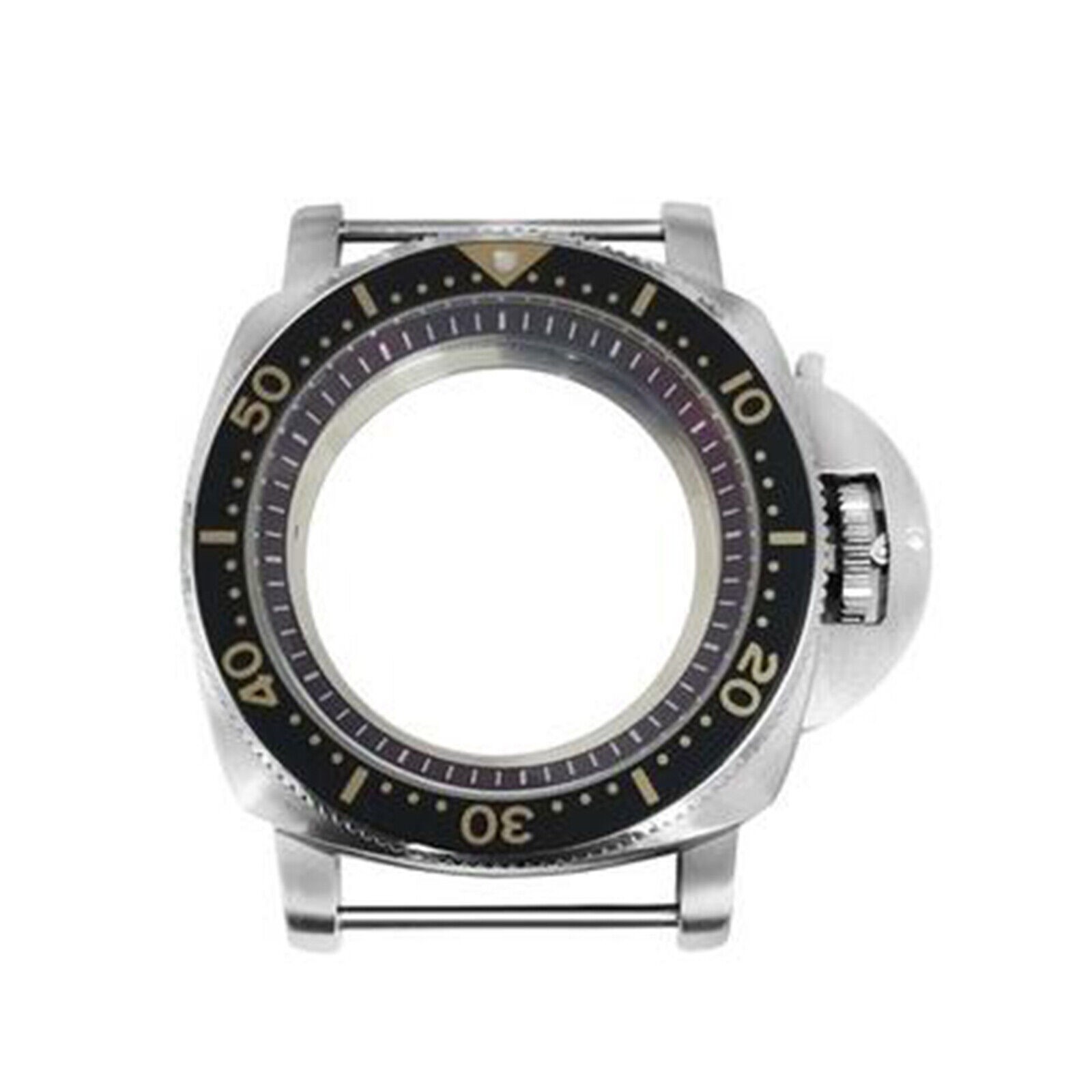 42MM 316L Watch Case Bezel Red Inner Ring for NH35/NH36/4R/7S Watch Movement