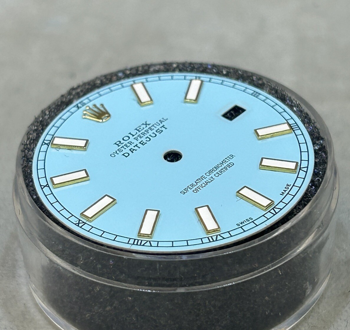 Rolex DateJust II 41mm Custom Light Blue Lume Dial For Model 116333 & 116303