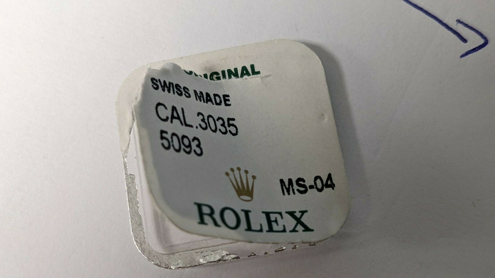 Genuine Rolex 3035 5093 Calendar Wheel Nut Authentic Rolex Caliber 1575 NEW part