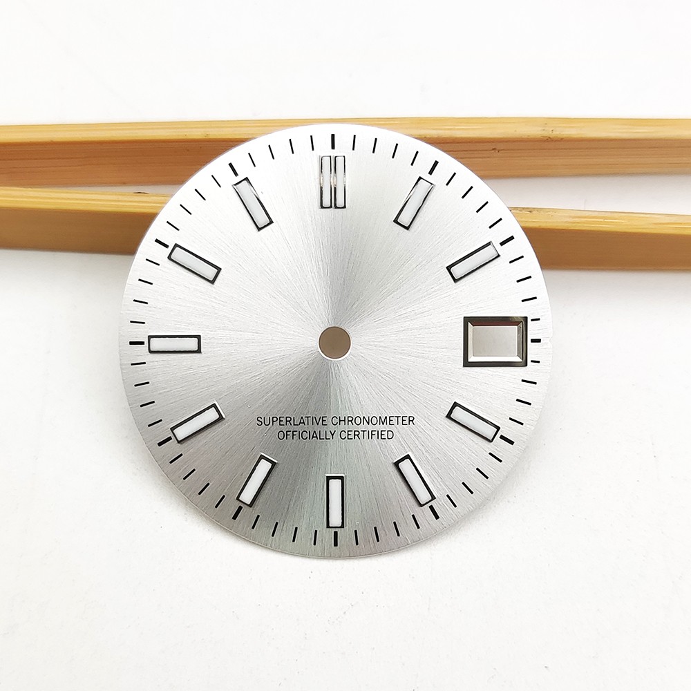 28.5MM Watch Dial Luminous Watch Accessories For NH35 4R Movement
