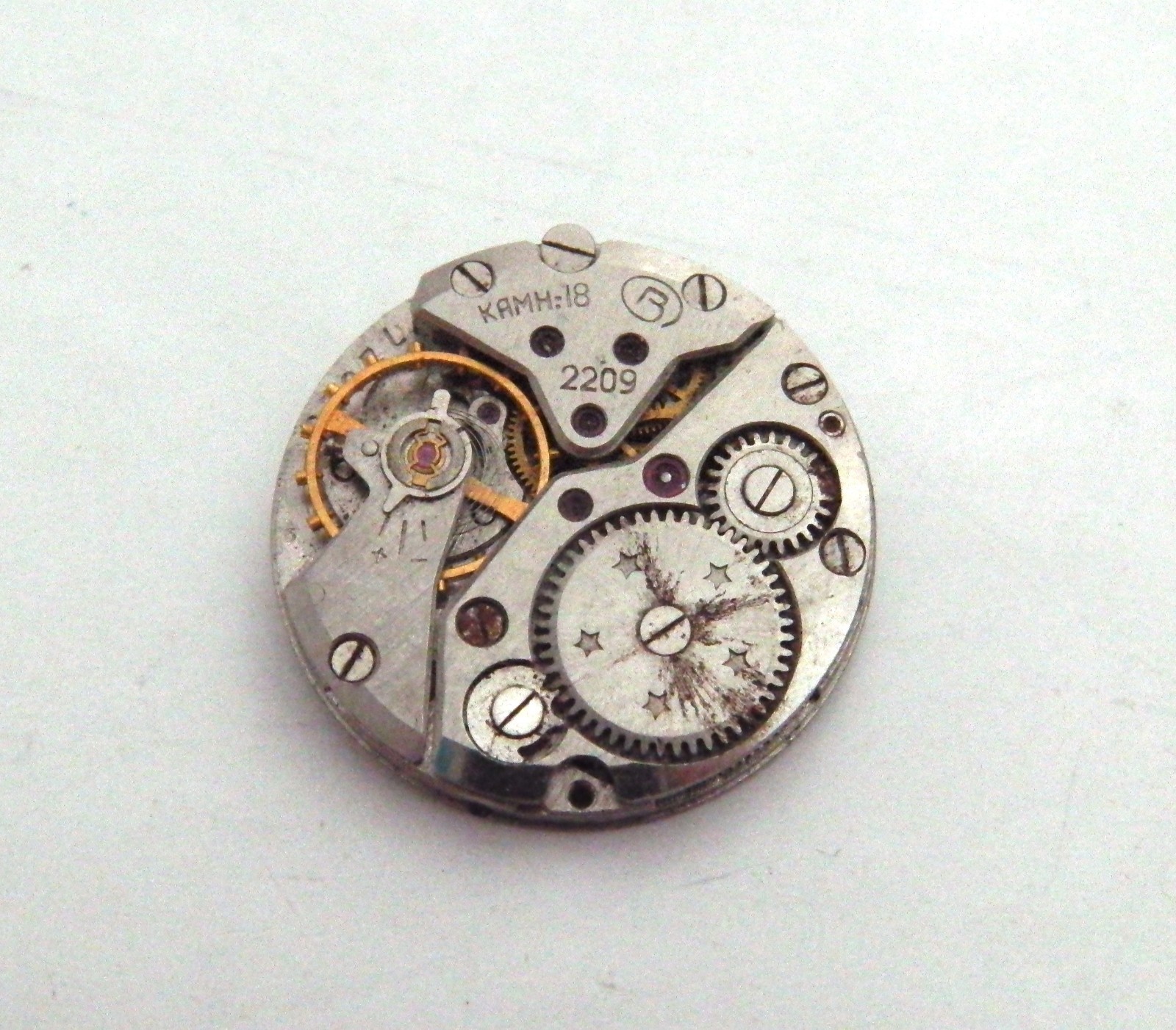 Vostok 2209 Watch Movement. Vintage Soviet USSR Mechanism Spare Parts Wostok