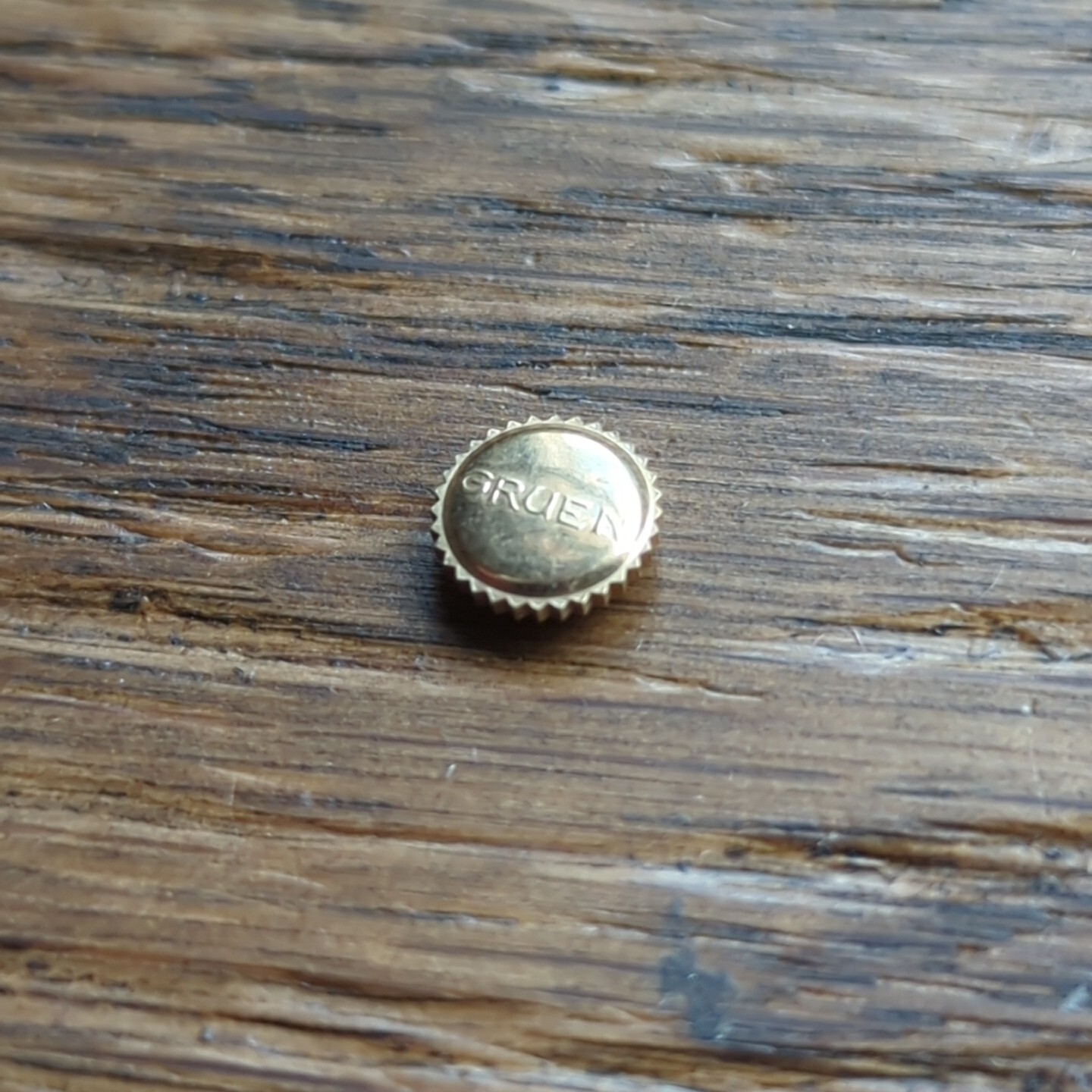 Gruen Rolled Gold Watch Crown Part 6.1mm Tap 1.1 New Old Stock (M314)