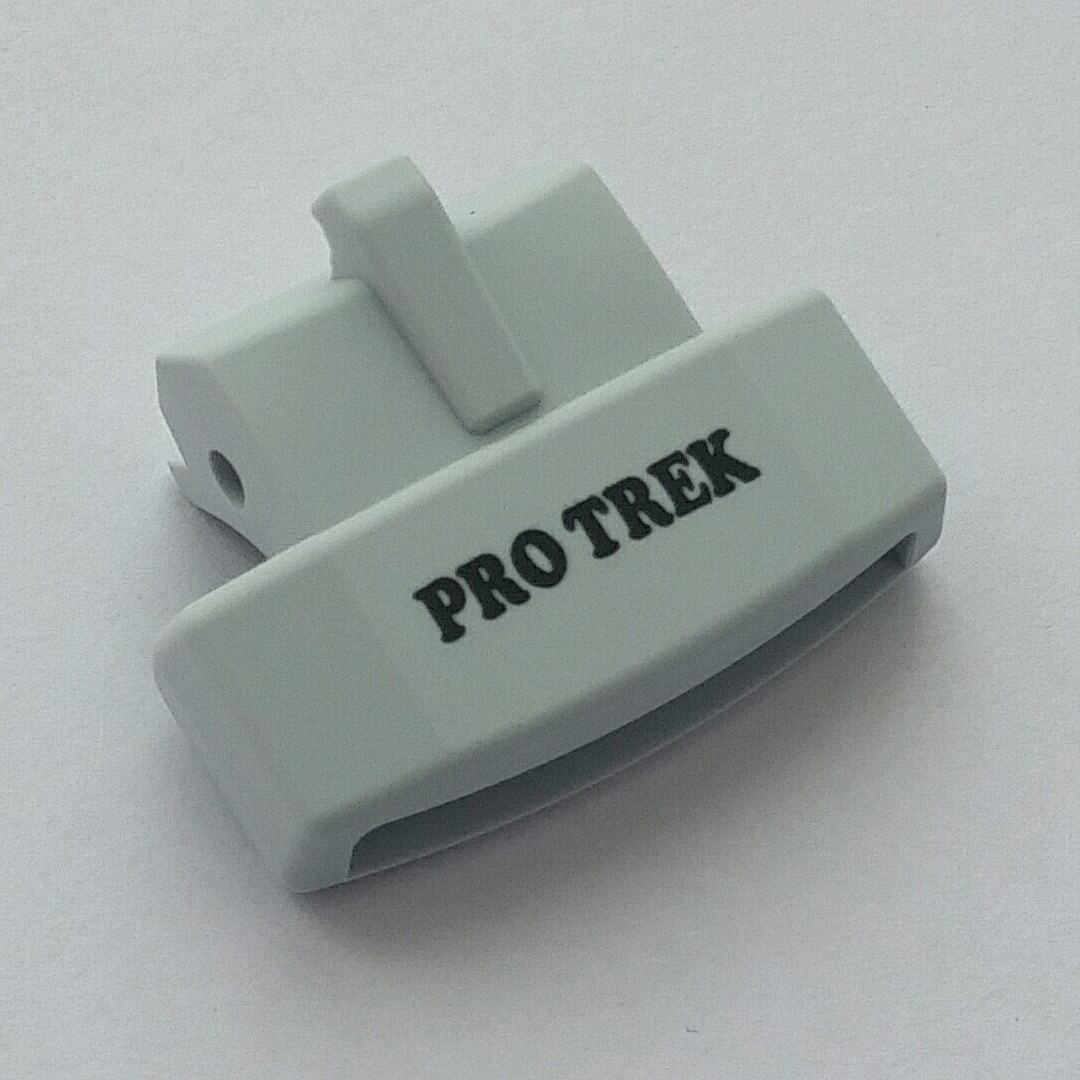 Casio ProTrek Strap Cover End Piece PRW-3000G-7 6H 12H White Silver 2 pcs
