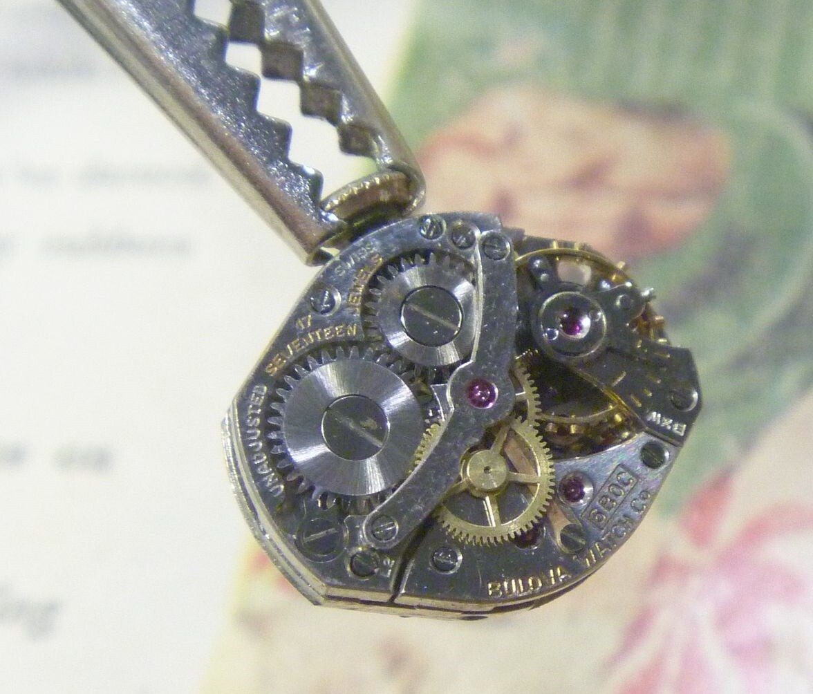 RARE 1952 Bulova Caliber 6BOC 17 Jewels FULL Sweep Hand Doctor Nurse 4 Parts!!