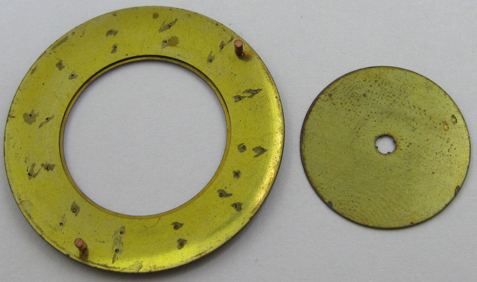 LeCoultre 910 watch movement part: black matte dial & silver markers