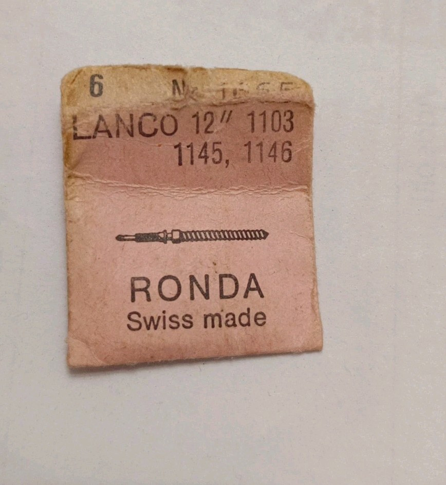 Winding stem charging shaft rod Lanco 1103 , 1145 , 1146