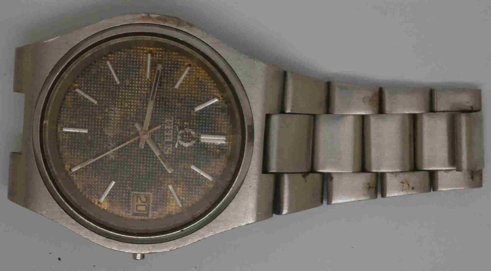 VTG TITUS Tuning Fork Steel Wristwatch. Ref: 9308. Cal: 9162. For Repairs