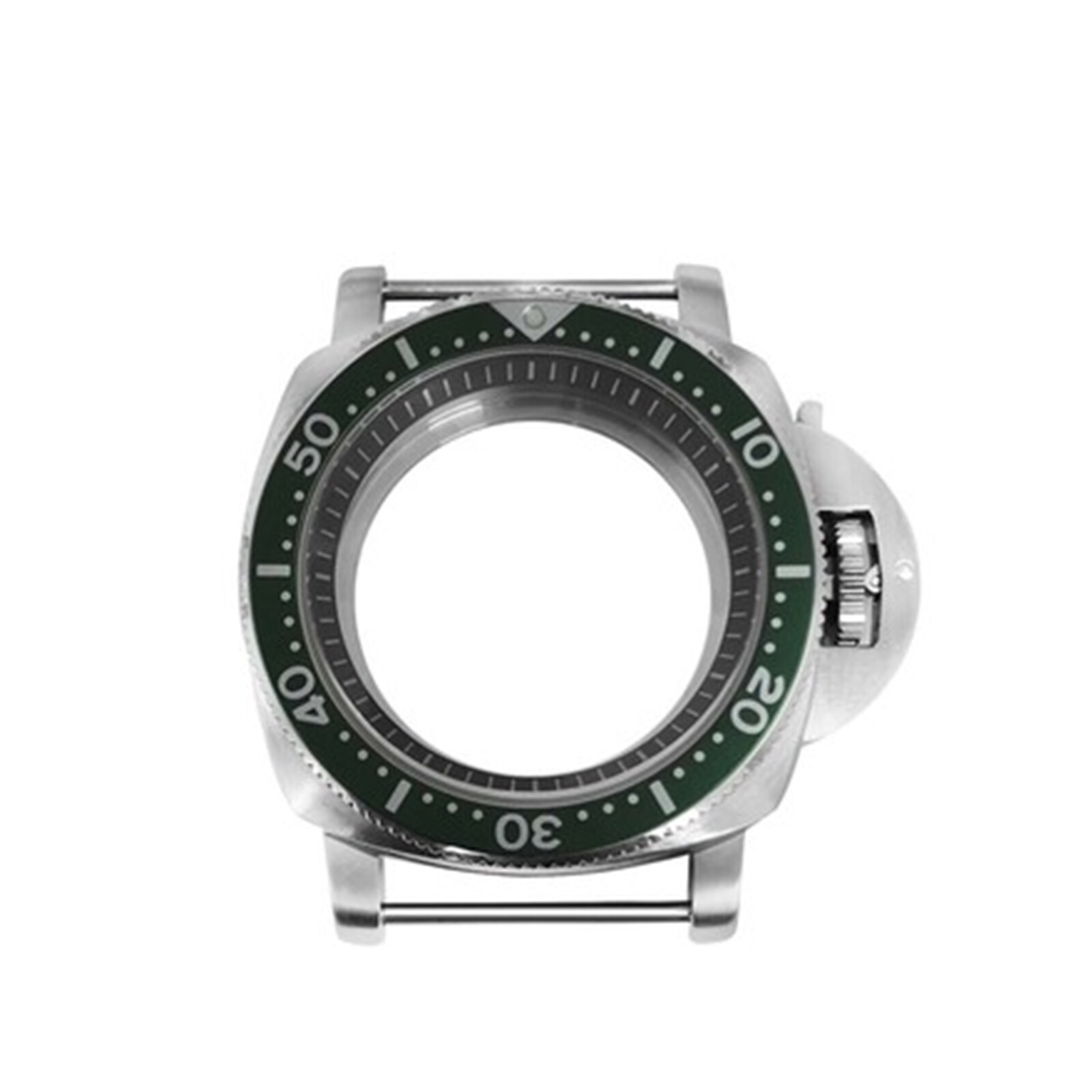 Modified Watch Case Bezel Black White Strip Inner Ring For NH35/NH36/4R Movement