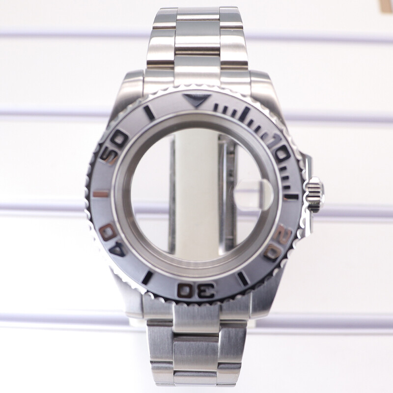40mm Watch Case Oyster Strap Yacht Ceramic Ring For Seiko Nh35 36 Eta2824 8215