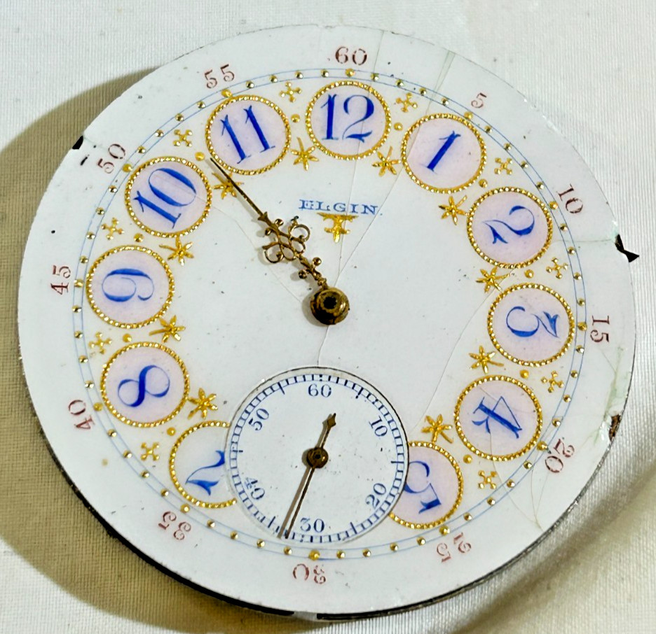 Antique Pocket Watch Movement And Dial Lot of 5 Elgin , Waltham, Illinois