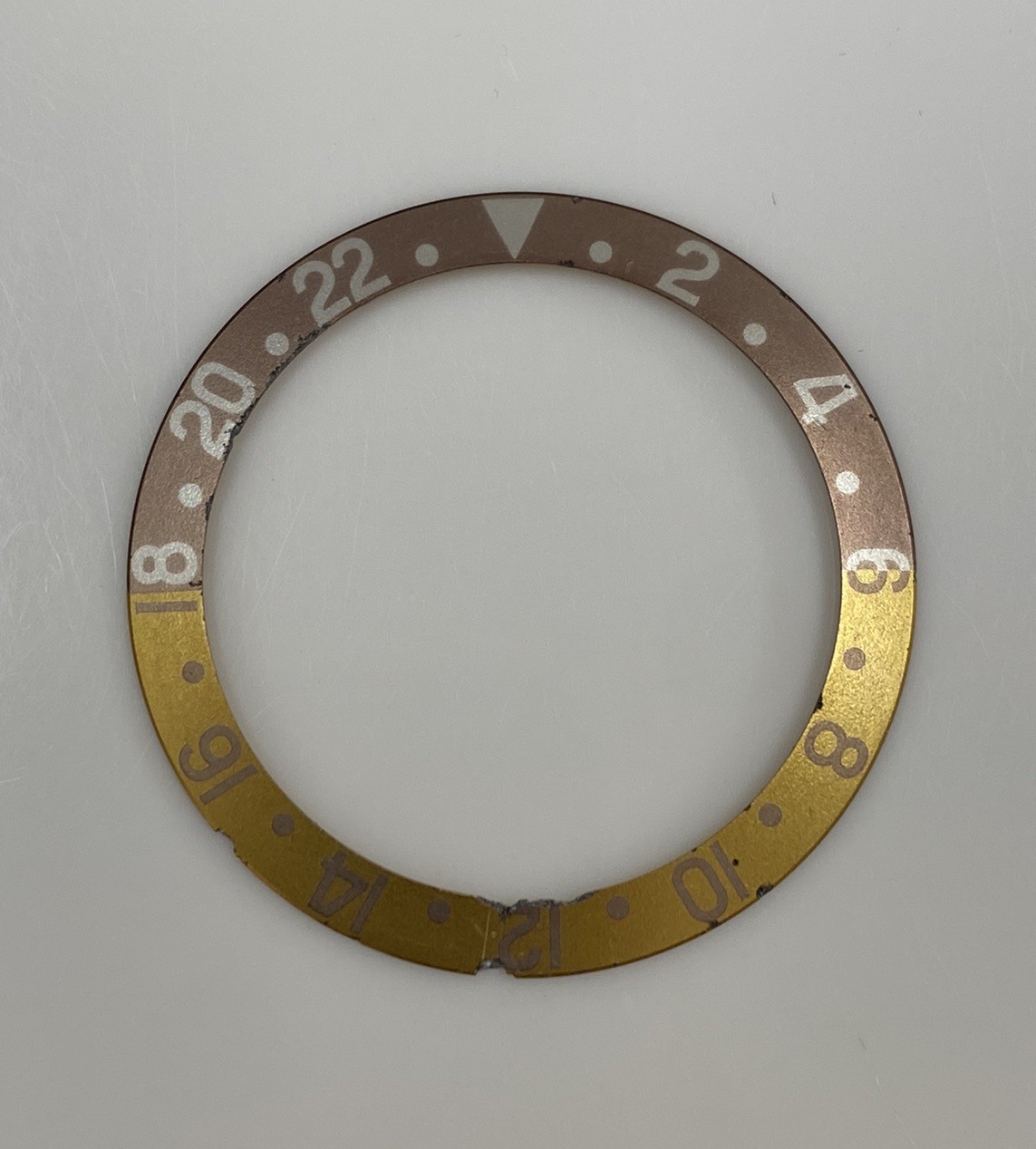 Genuine Vintage Rolex GMT Master 1675 16750 16753 16758 “Rootbeer” Bezel Insert