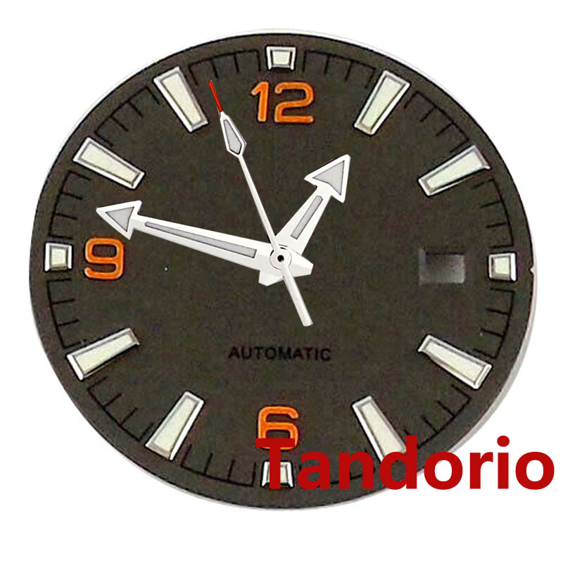 31mm Black Dial Face Fit NH35A NH36 Miyota8215 ETA2824 PT5000 Automatic Movement