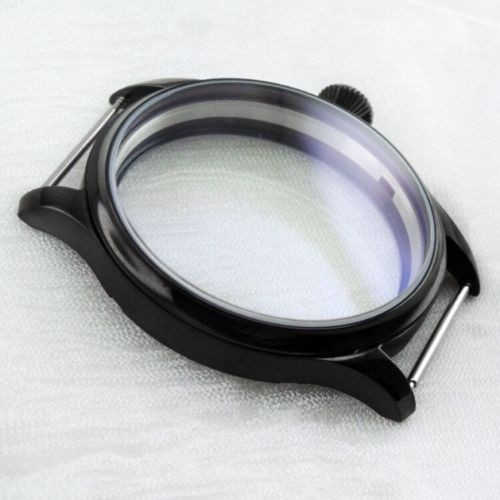 44mm Stainless Steel Watch Case For ETA 6497 6498 Seagull ST3600 ST3621 Movement
