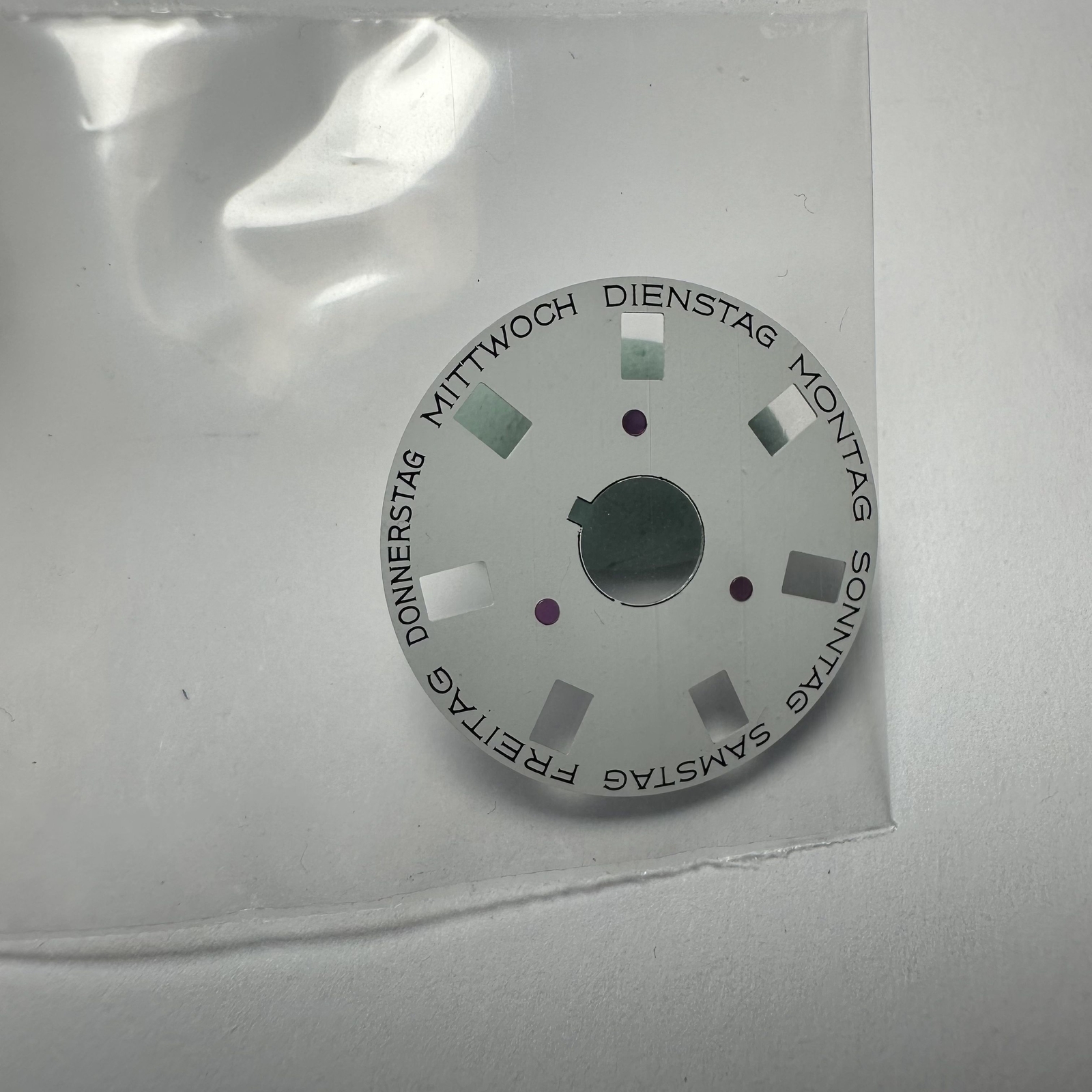 Rolex NOS Day disc German DayDate 18038 18039 19018 White 3055 5055