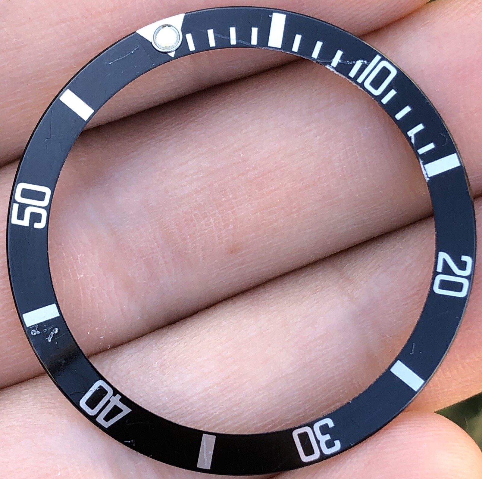 Tritium Rolex Submariner Date 16610 16610T 16800 Black Bezel Insert ORIGINAL