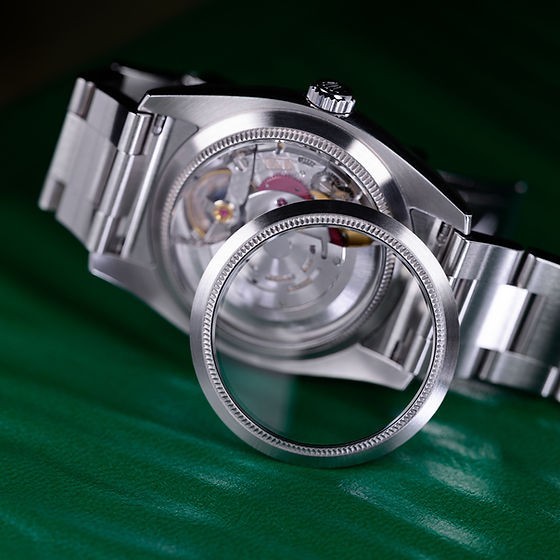 Slim Sapphire Caseback For 36 Rolex Oyster Perpetual, Explorer I, and Datejust