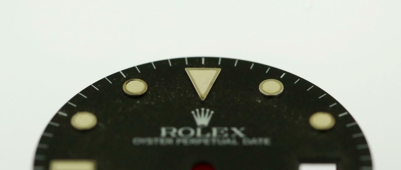 Vintage Men Rolex Submariner Date 40mm Black Tropical Dial 16800 16610 S/S #F7