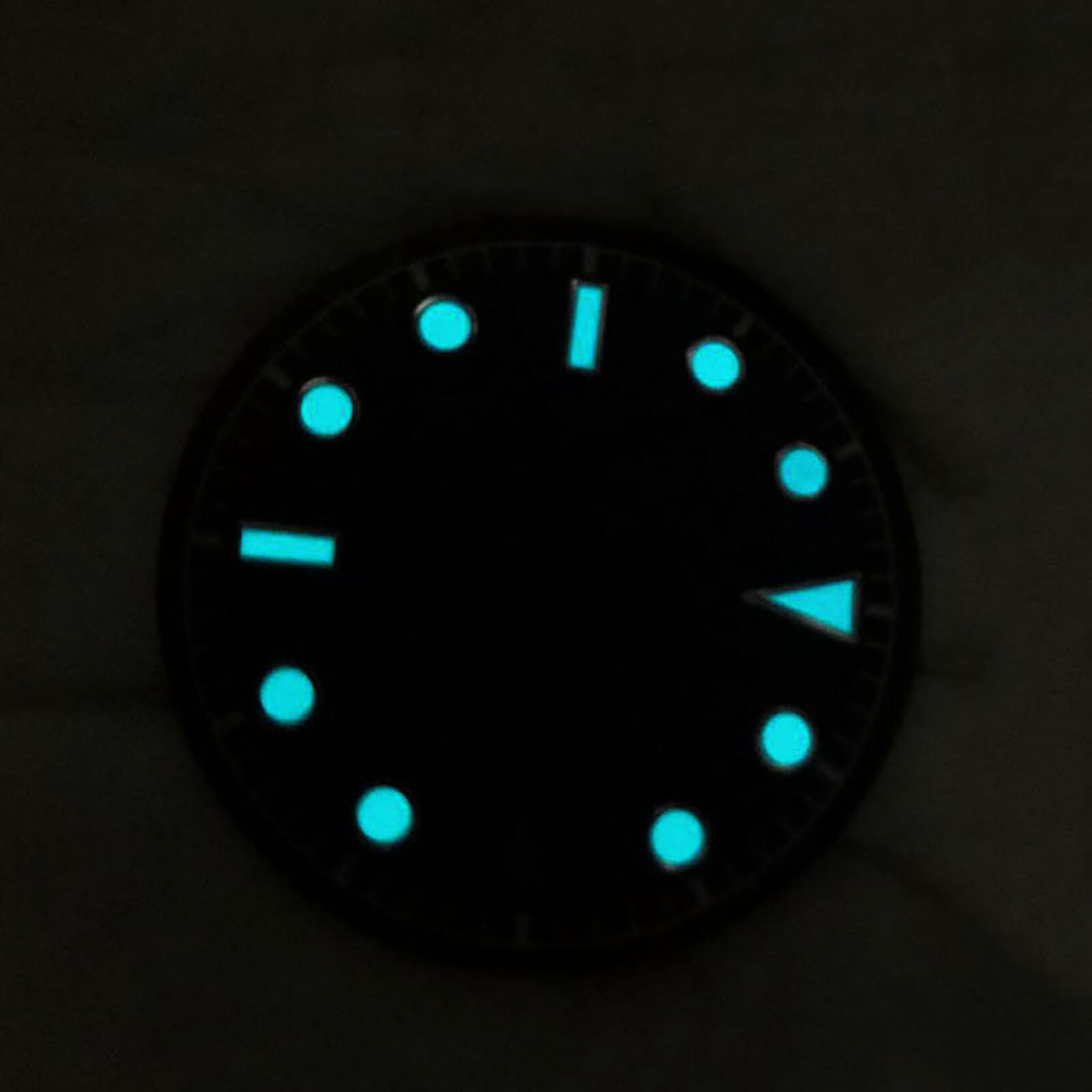 30.5mm Watch Dial Blue Luminous Dial for N395 Automatic Movement Accessories