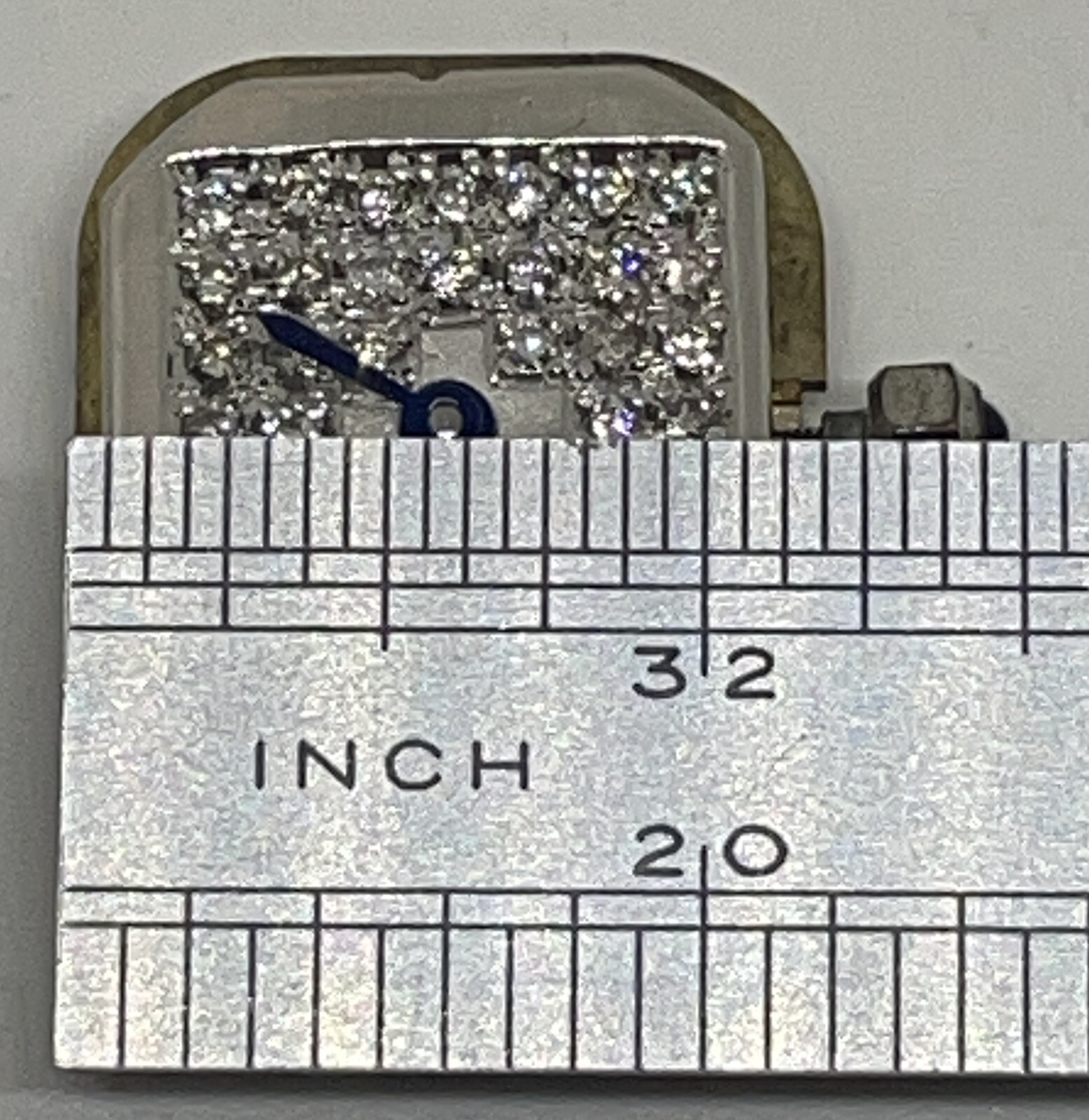RONDA MOVEMENT Diamond Dial 4 Jewels Swiss Does Not Run