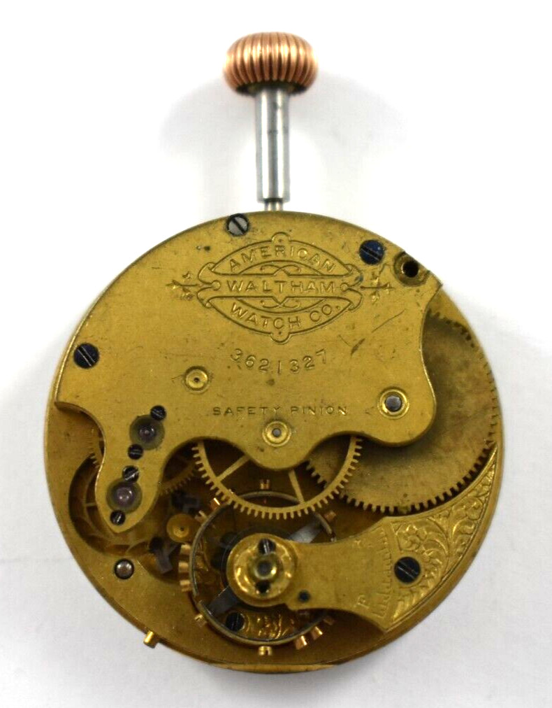 Vintage Waltham Grade G 1s 9J Hunting Pocket Watch Movement lot.ra