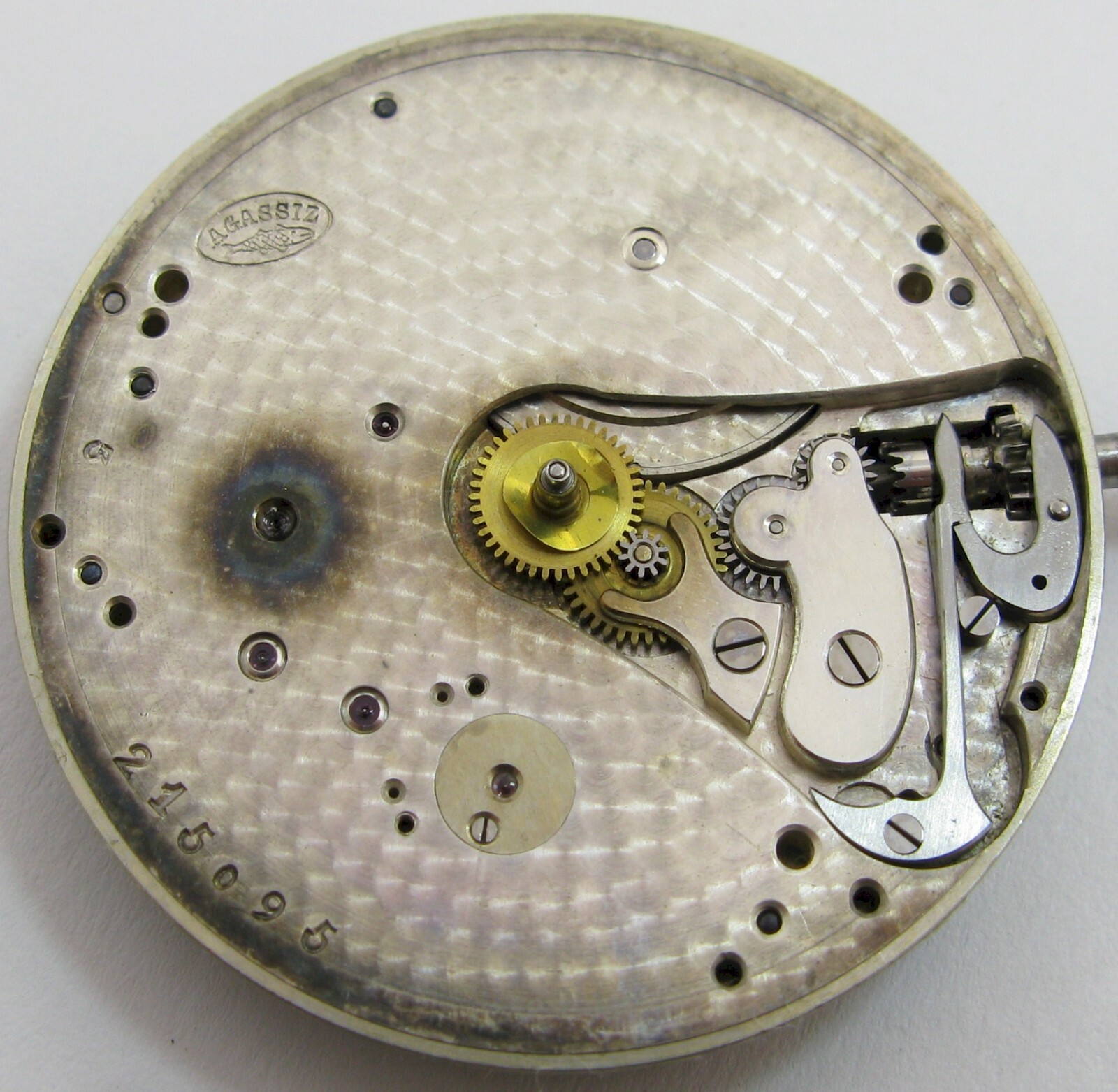 Quality Tiffany Agassiz Pocket Watch Movement for parts .. 37.7 mm fit Open Face