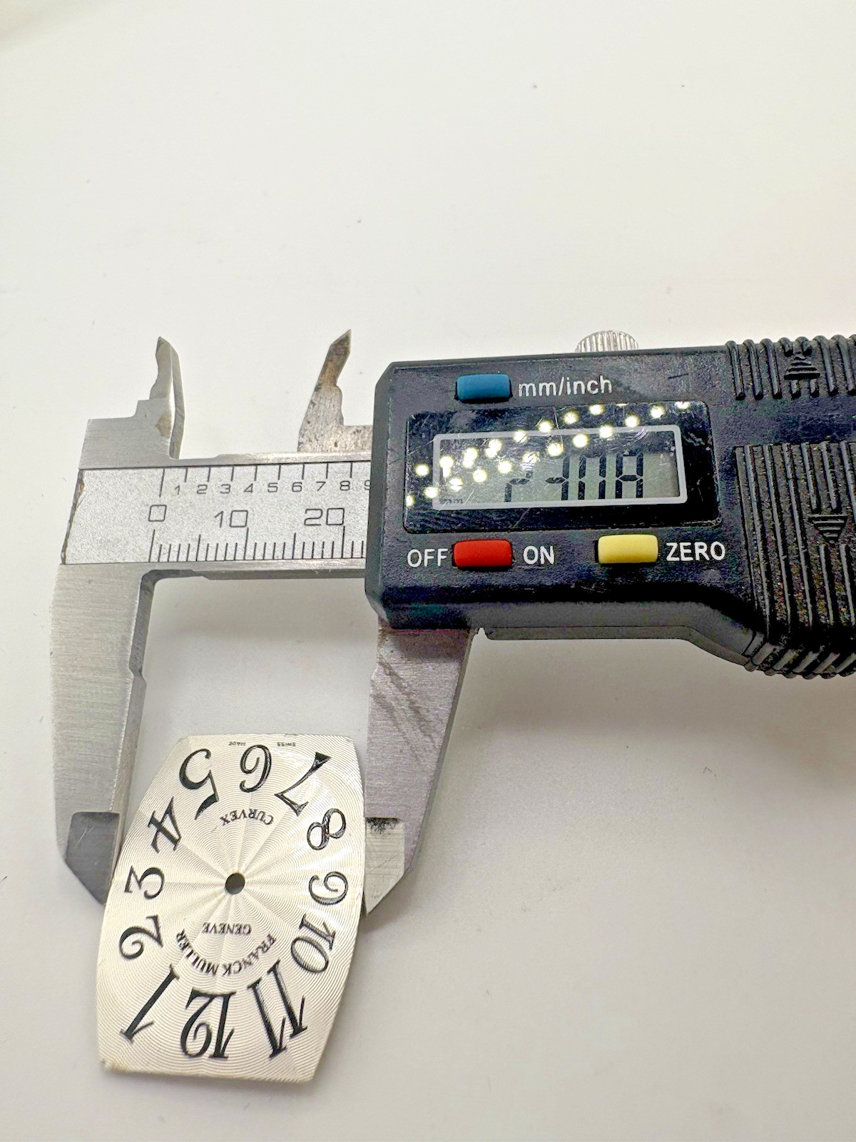 Franck Muller Cintree Curvex 23mm x 28mm 1752QZ Silver Dial