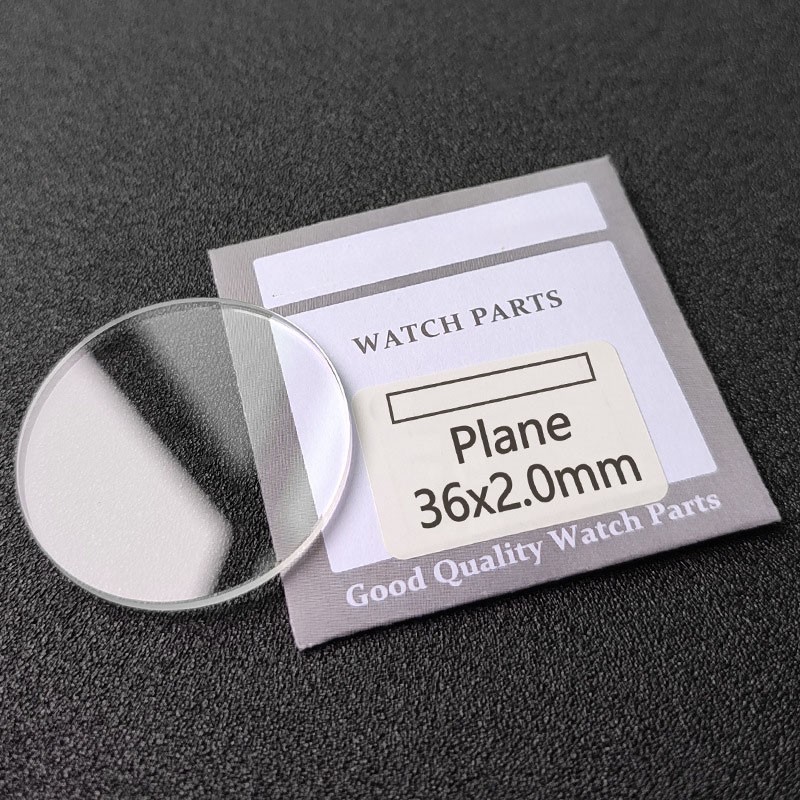 1.0/1.2/1.5/2.0/3.0mm Thick Flat Mineral Glass Watch Crystal Diameter 20-60mm