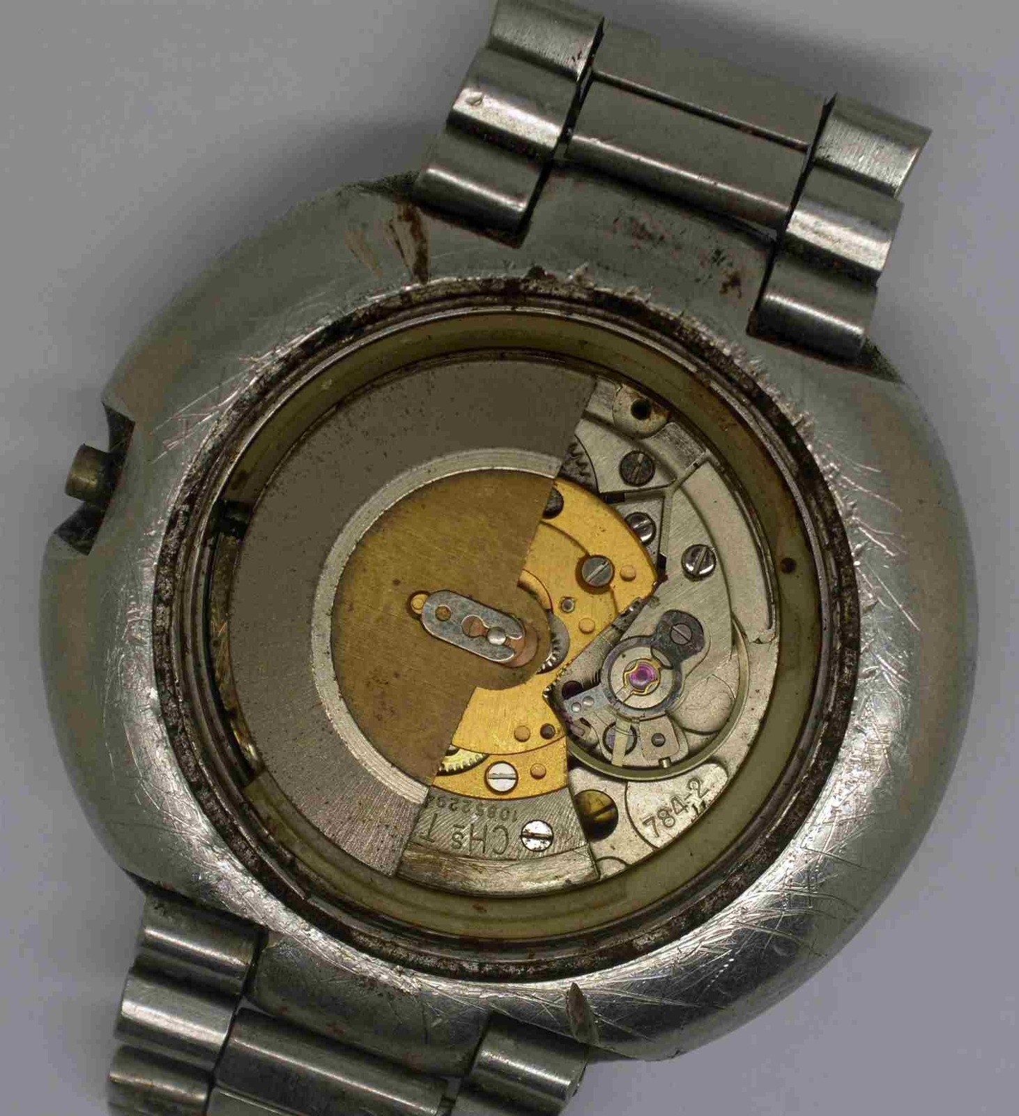 VTG TISSOT SEASTAR Steel Wristwatch. Cal: 784-2. For Repairs