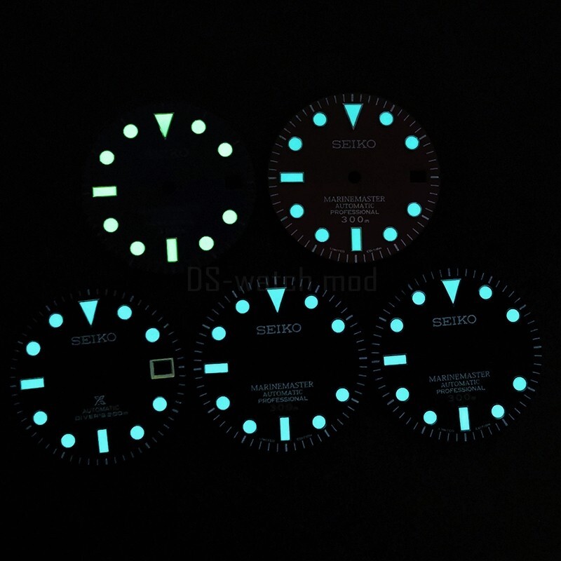 DS Bark Dial GMT NH34 Movement Black White SKX007 Custom